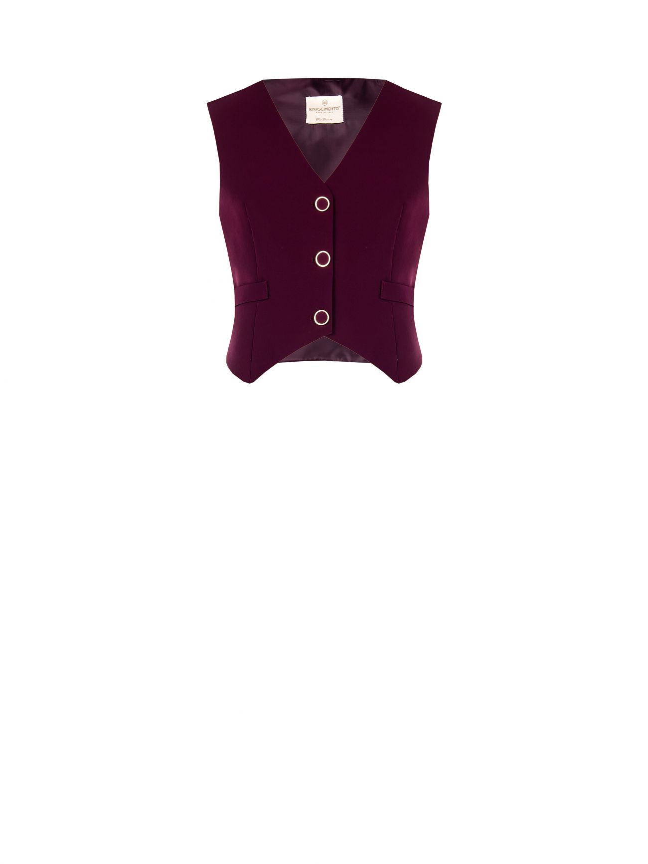 Gilet in Tessuto Tecnico Bordeaux det_4