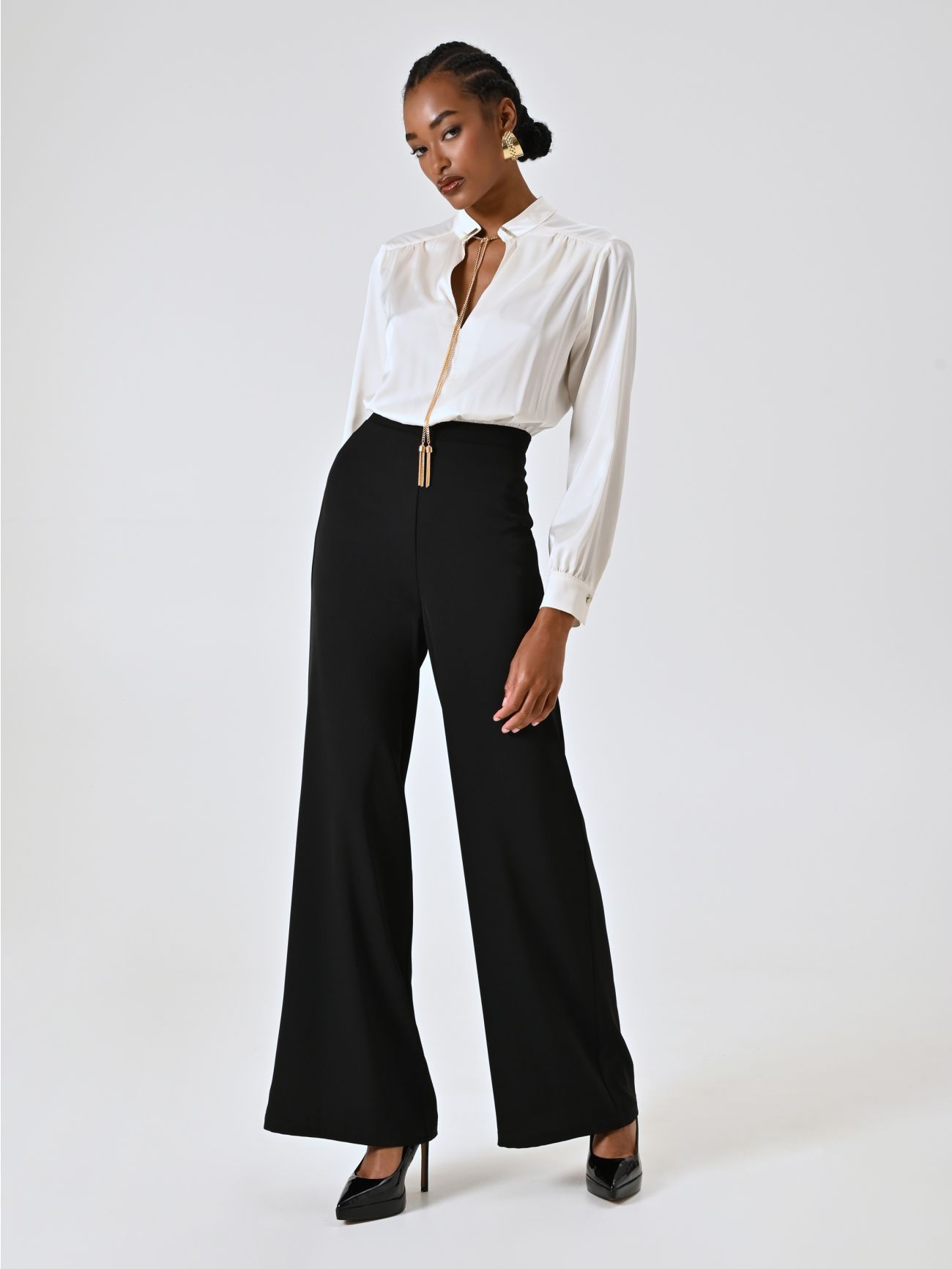 Two-tone Palazzo Jumpsuit in_i7