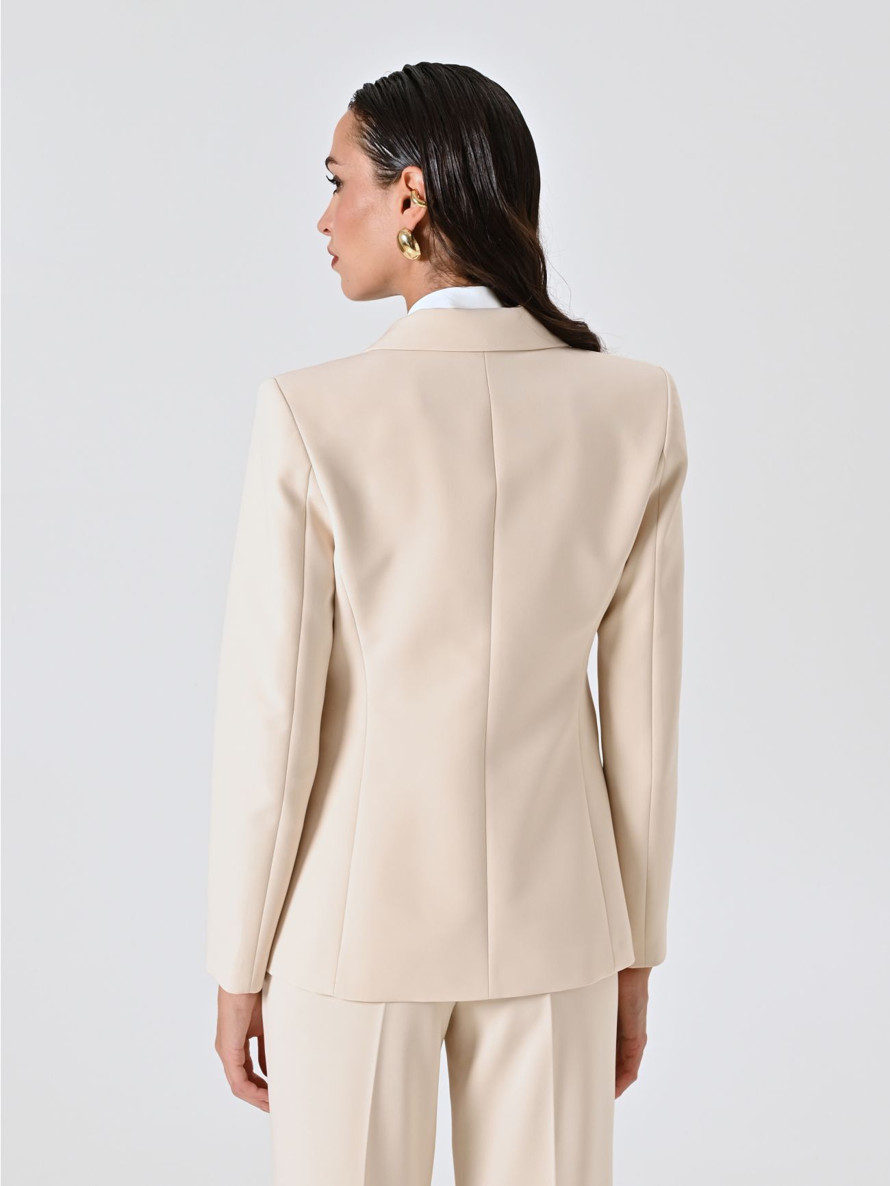 Single-breasted Jacket in Technical Fabric det_3