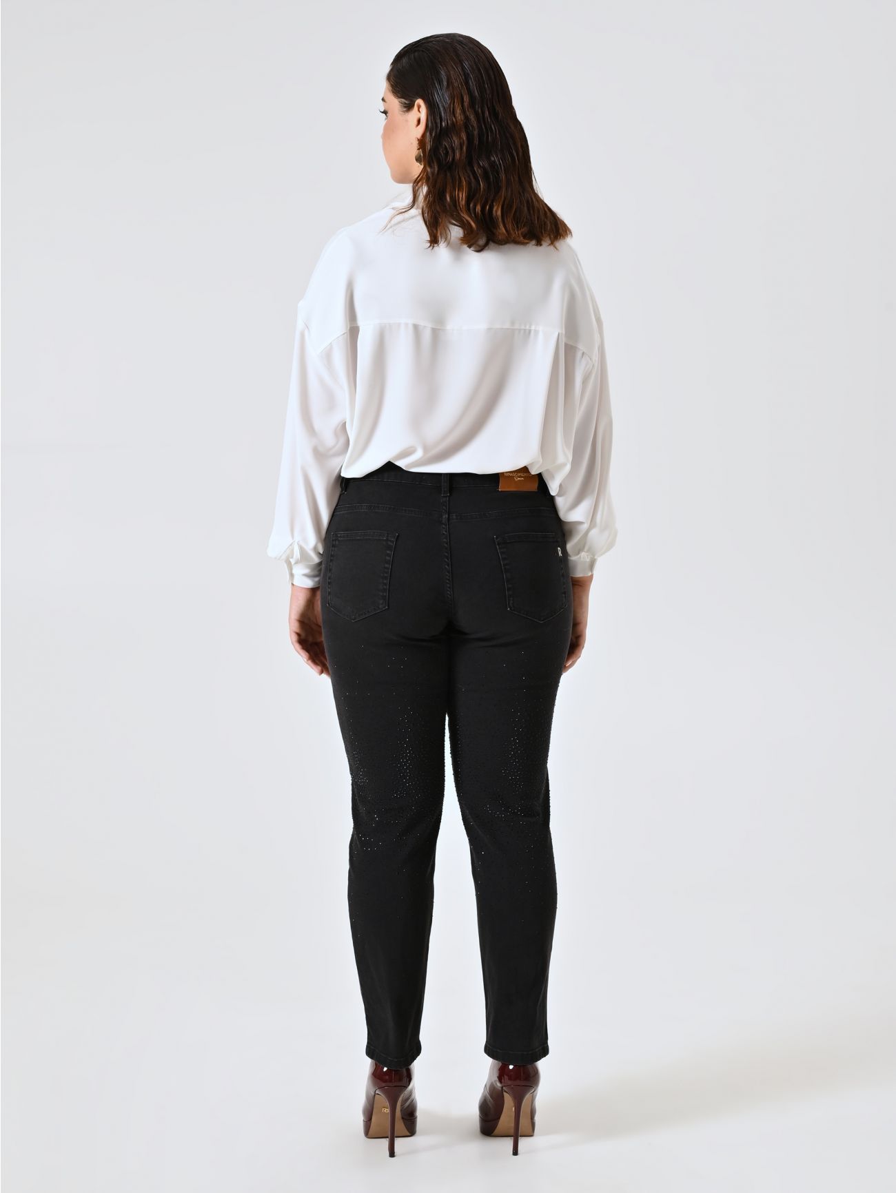 Curvy Black Rhinestone Jeans det_3
