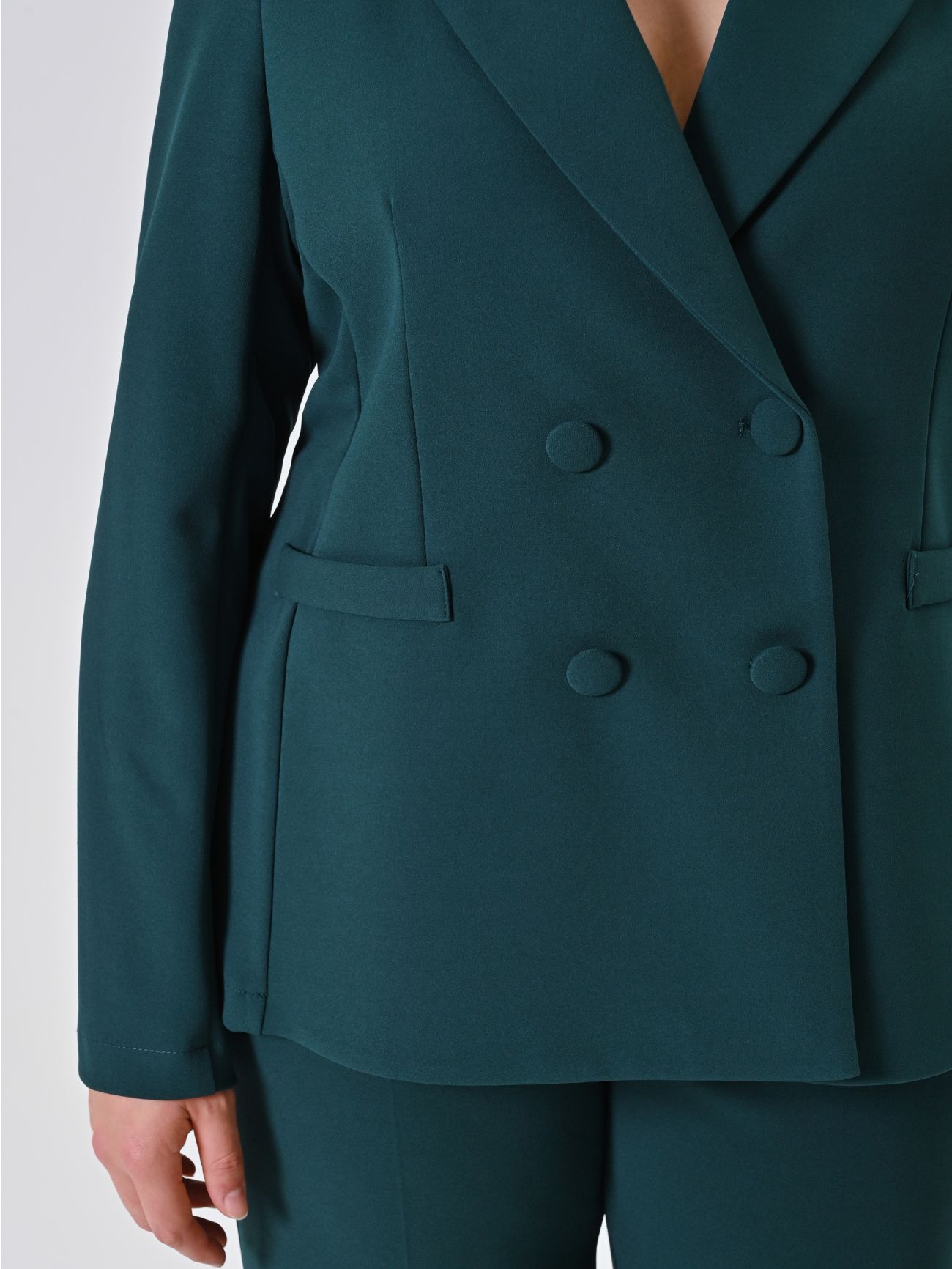 Veste Curvy Verte Croisée in_i5