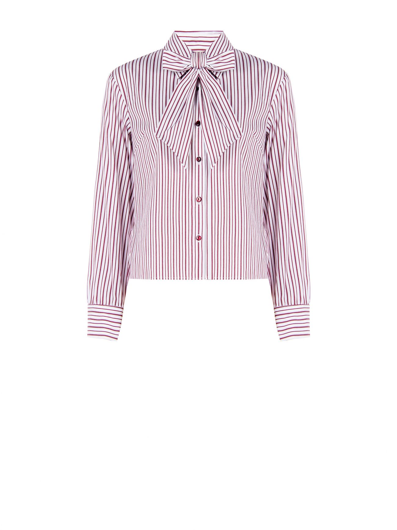 Camisa a rayas burdeos con lazo det_4