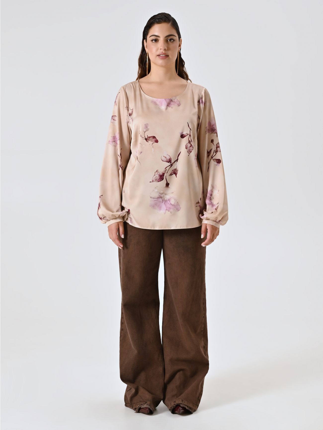 Curvy Floral Blouse det_1