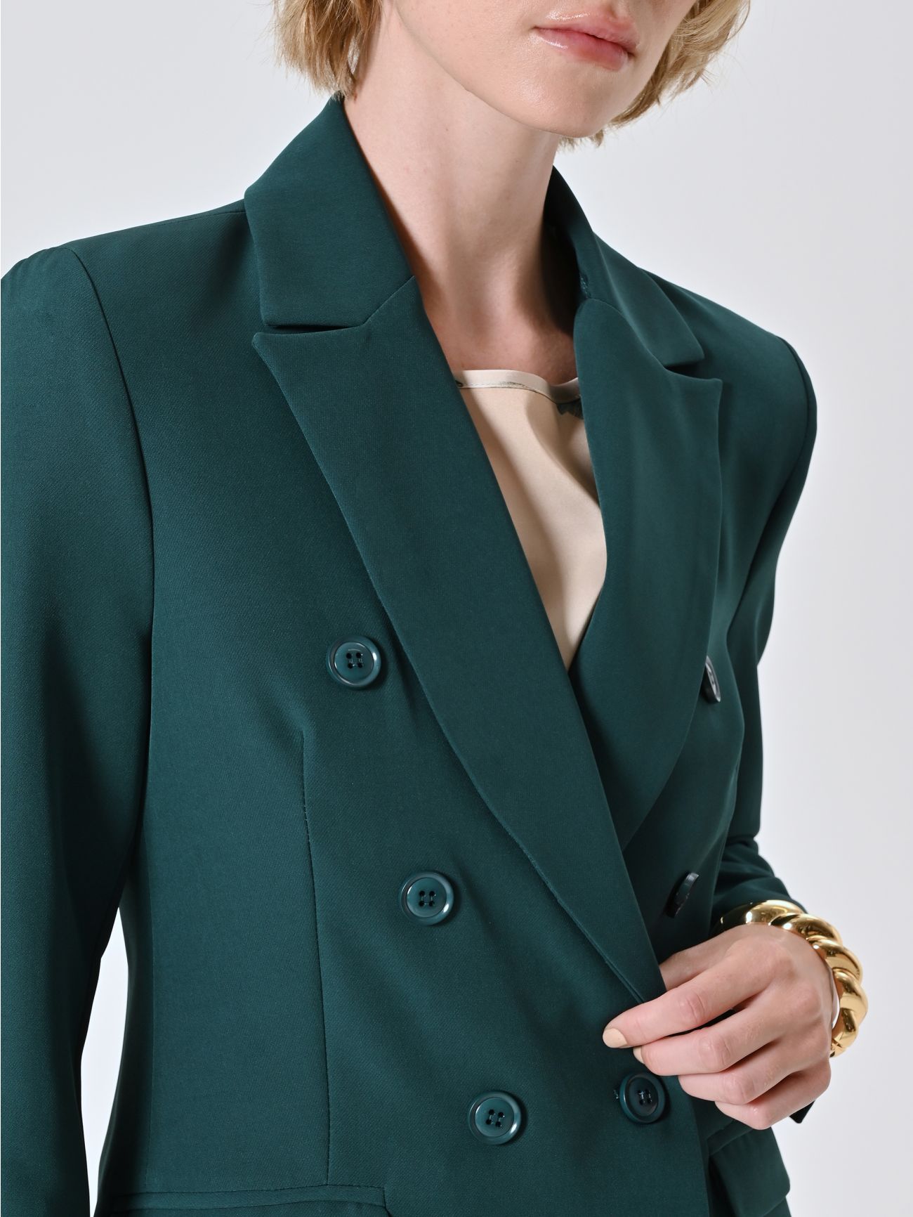 Chaqueta cruzada verde in_i5