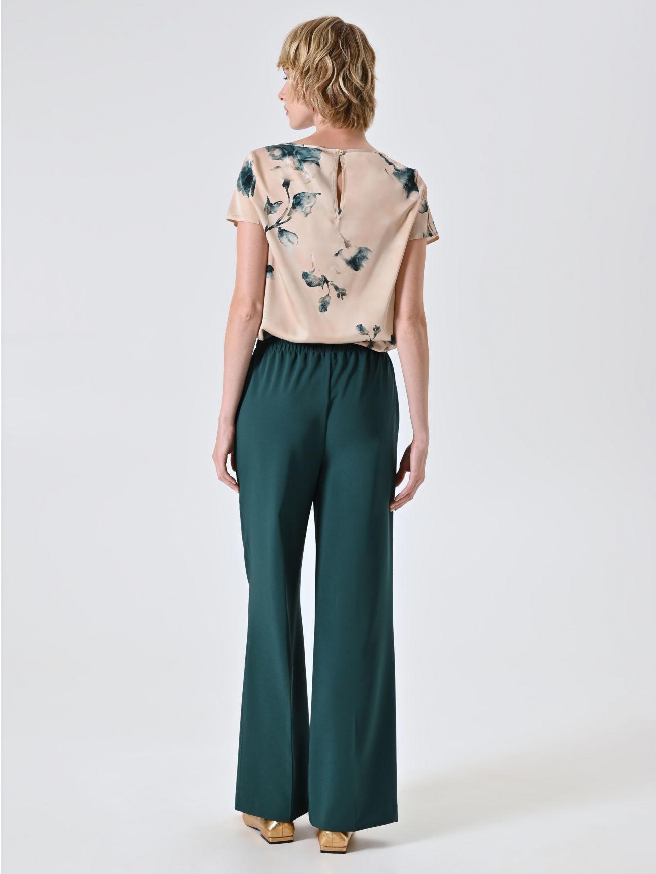 Green Wide Trousers det_3