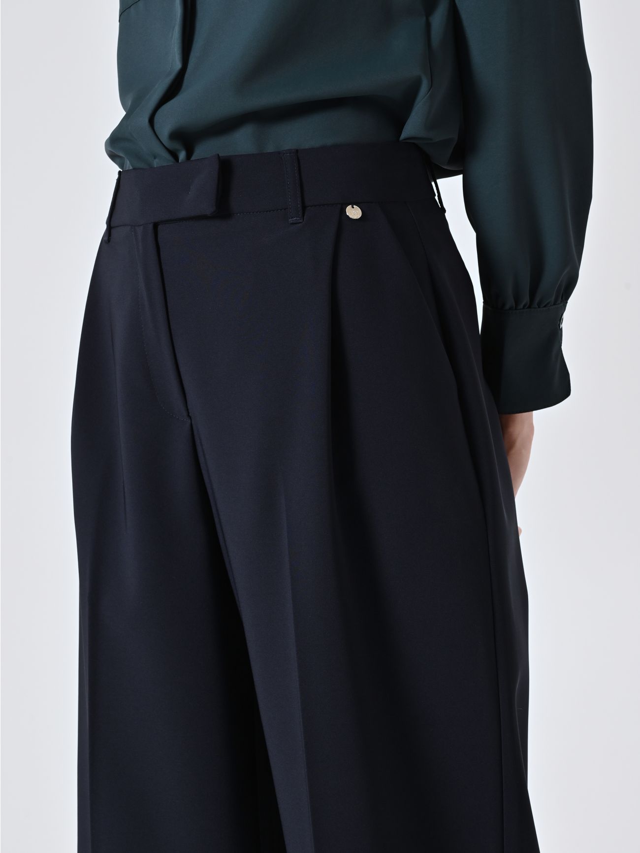 Pantaloni Blu con Pinces in_i5