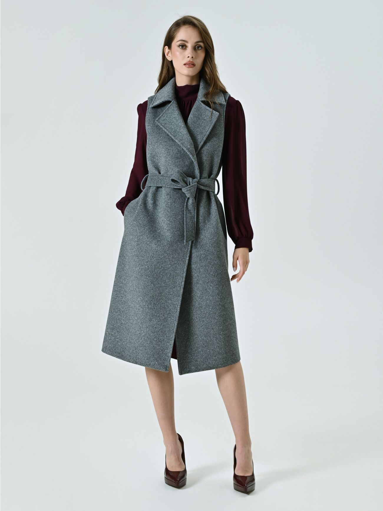 Three-in-One Coat with Fur-effect Cuffs in_i4