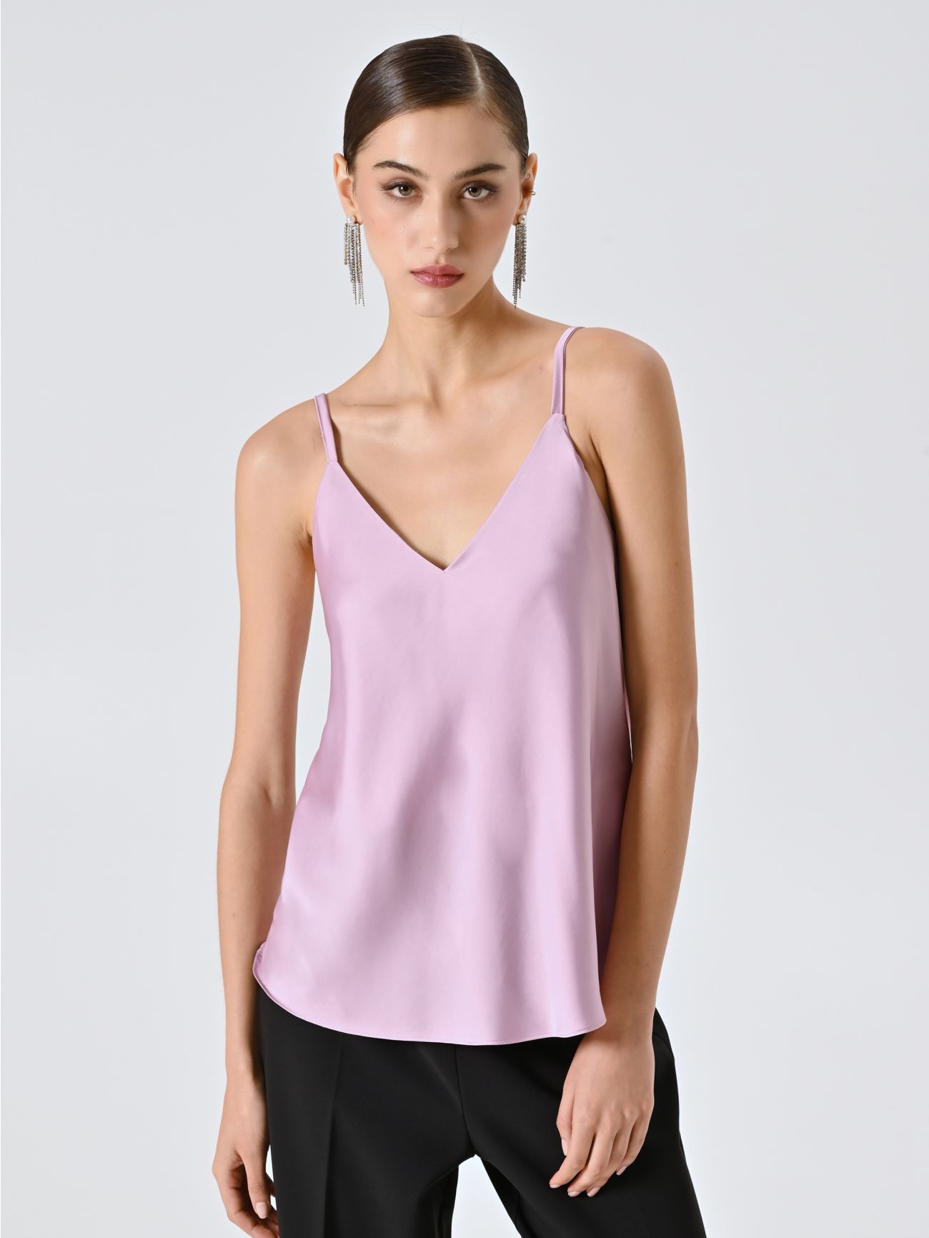 Top Spalline Sottili Rosa Malva in_i7