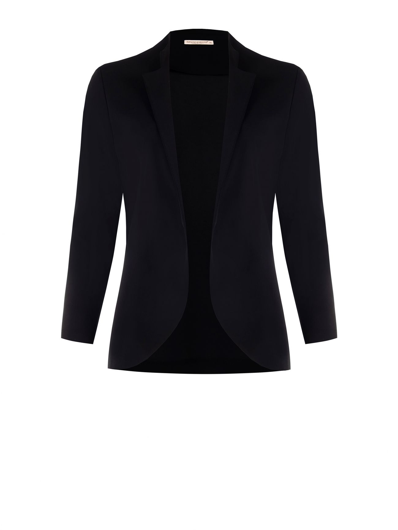 Chaqueta abierta curvy negra det_4