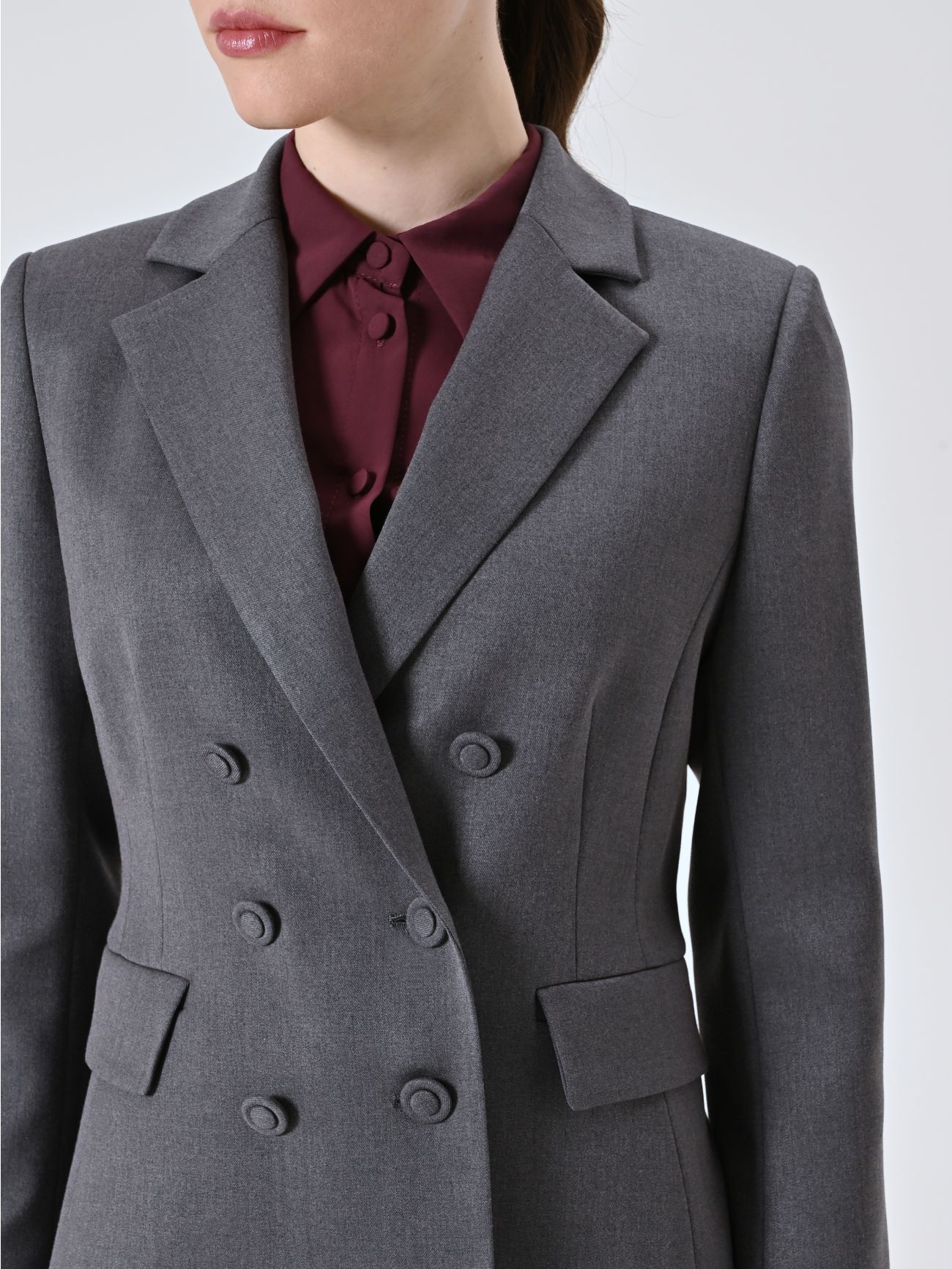 Veste croisée grise in_i5