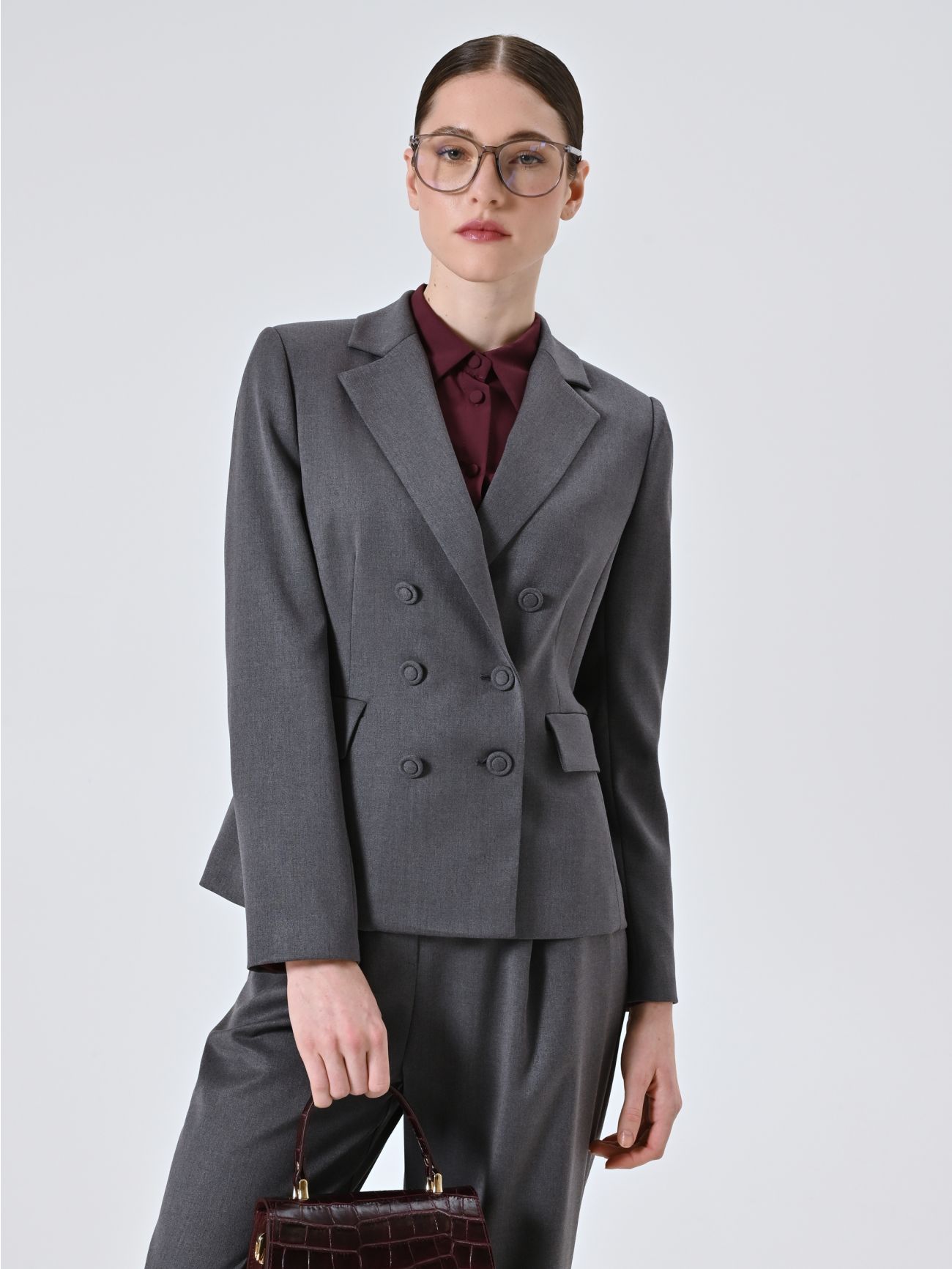Veste croisée grise sp_e1