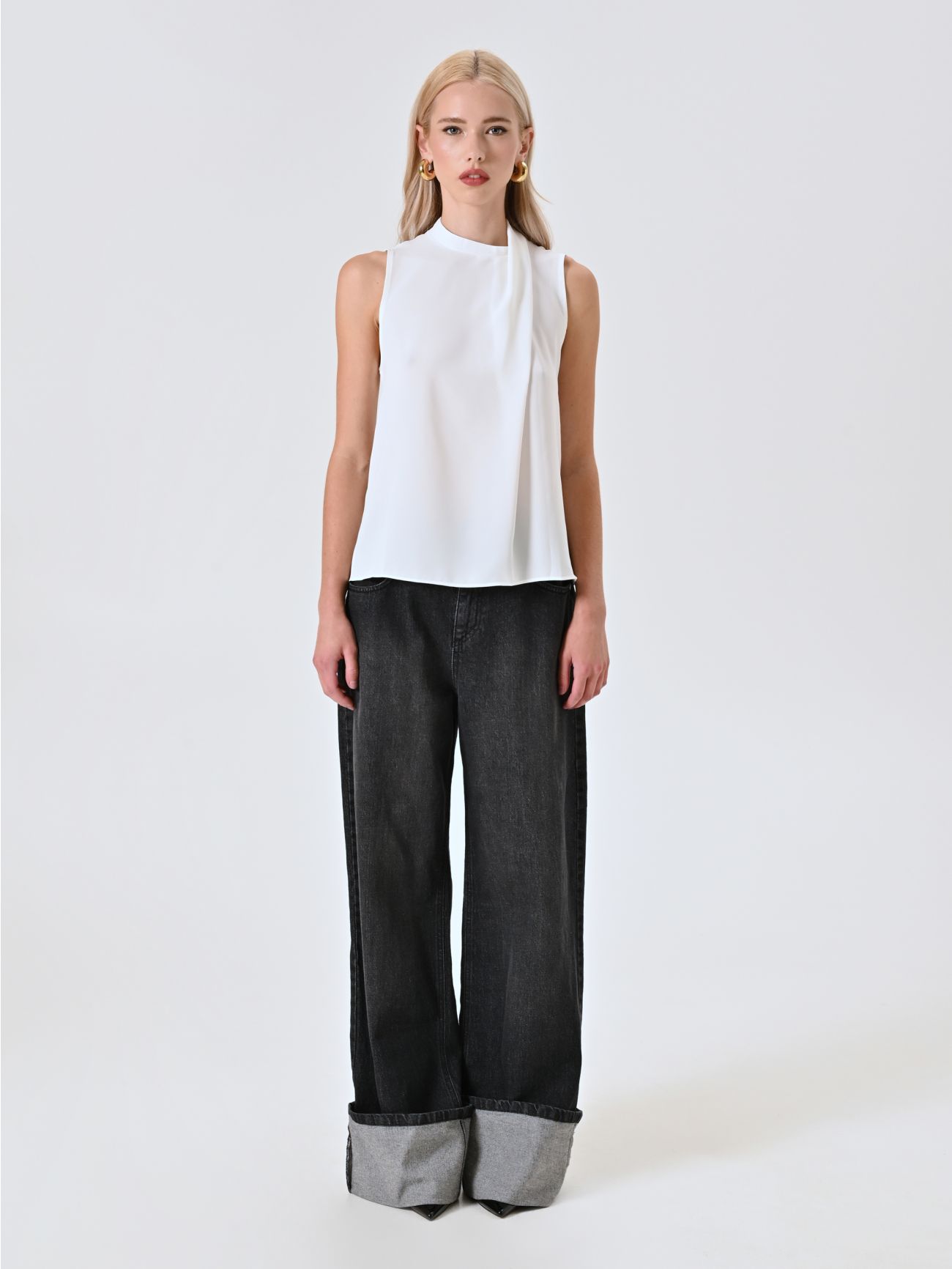 Flowy White Top 1 Rinascimento Flowy White Top det_1