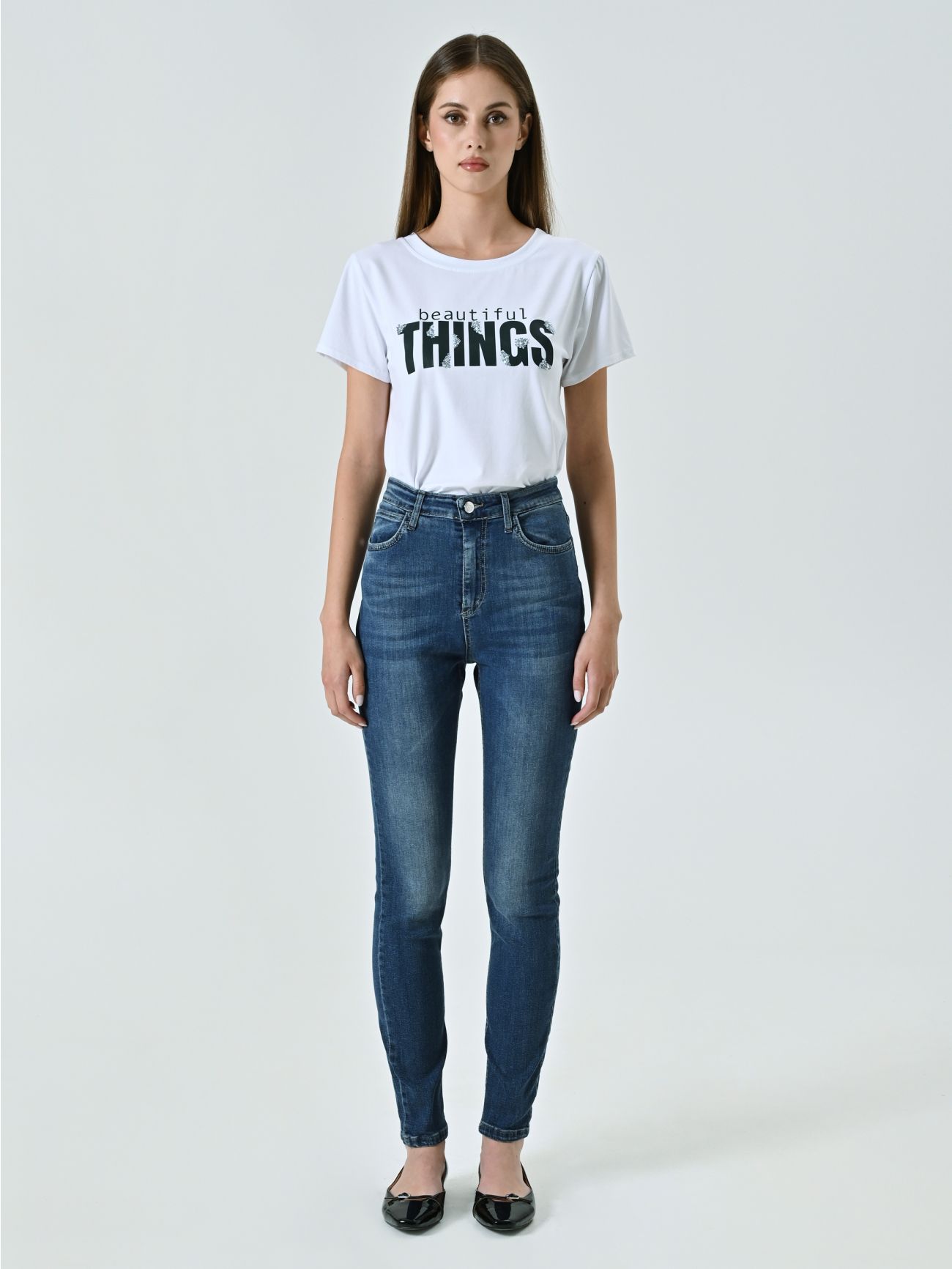 T-Shirt in Weiß aus Baumwolle Beautiful Things det_1