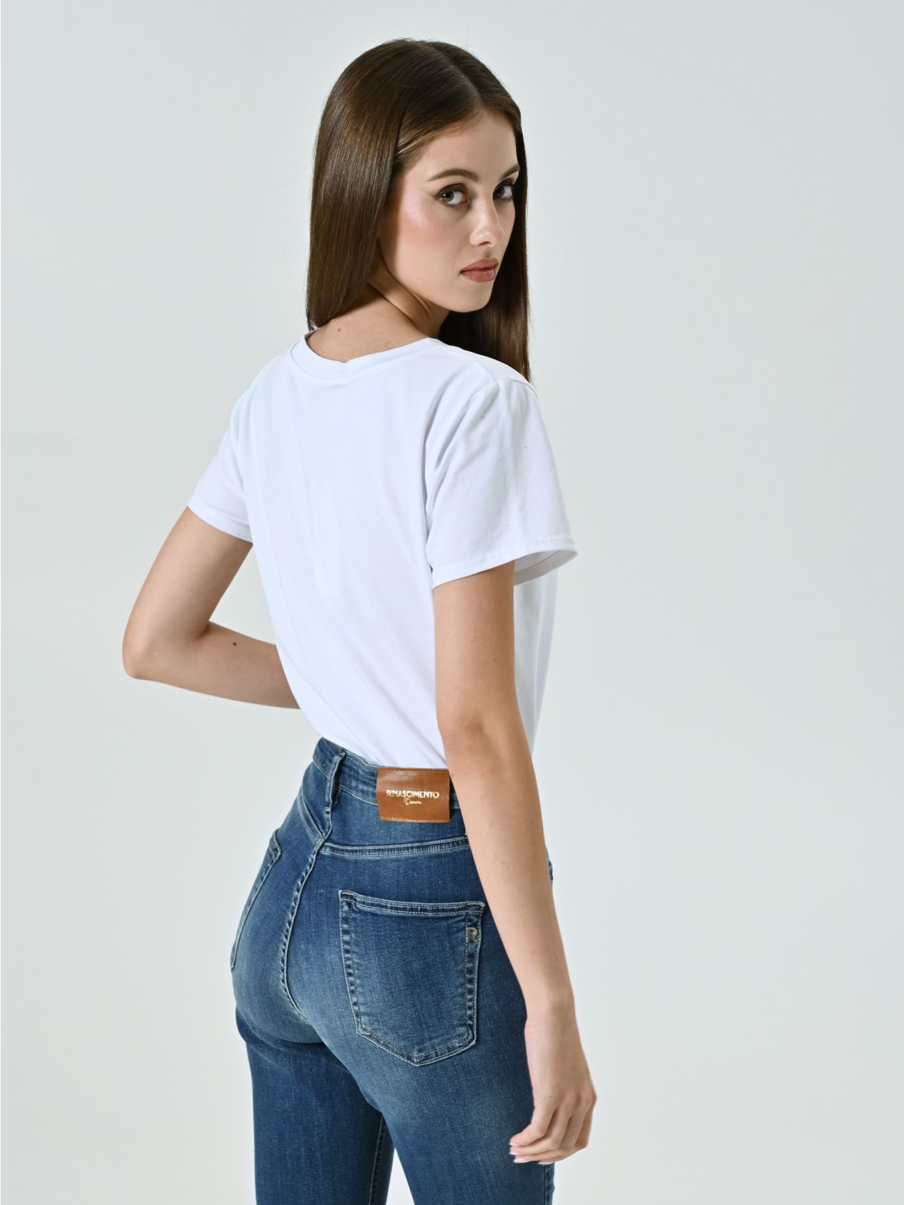 T-shirt Bianca in Cotone Beautiful Things det_3