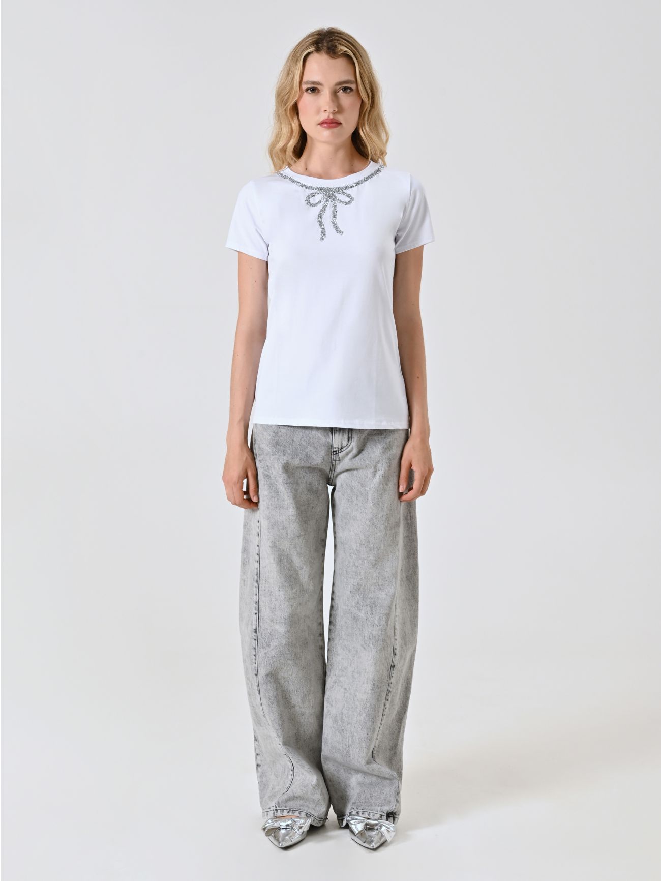 T-Shirt Fiocco Strass det_1