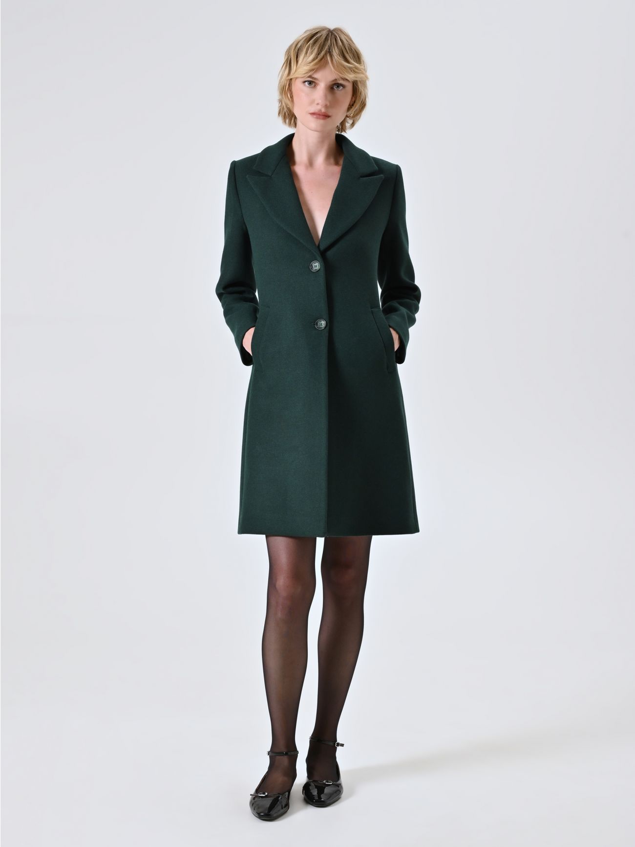 Cappotto Verde con Revers a Lancia in_i7