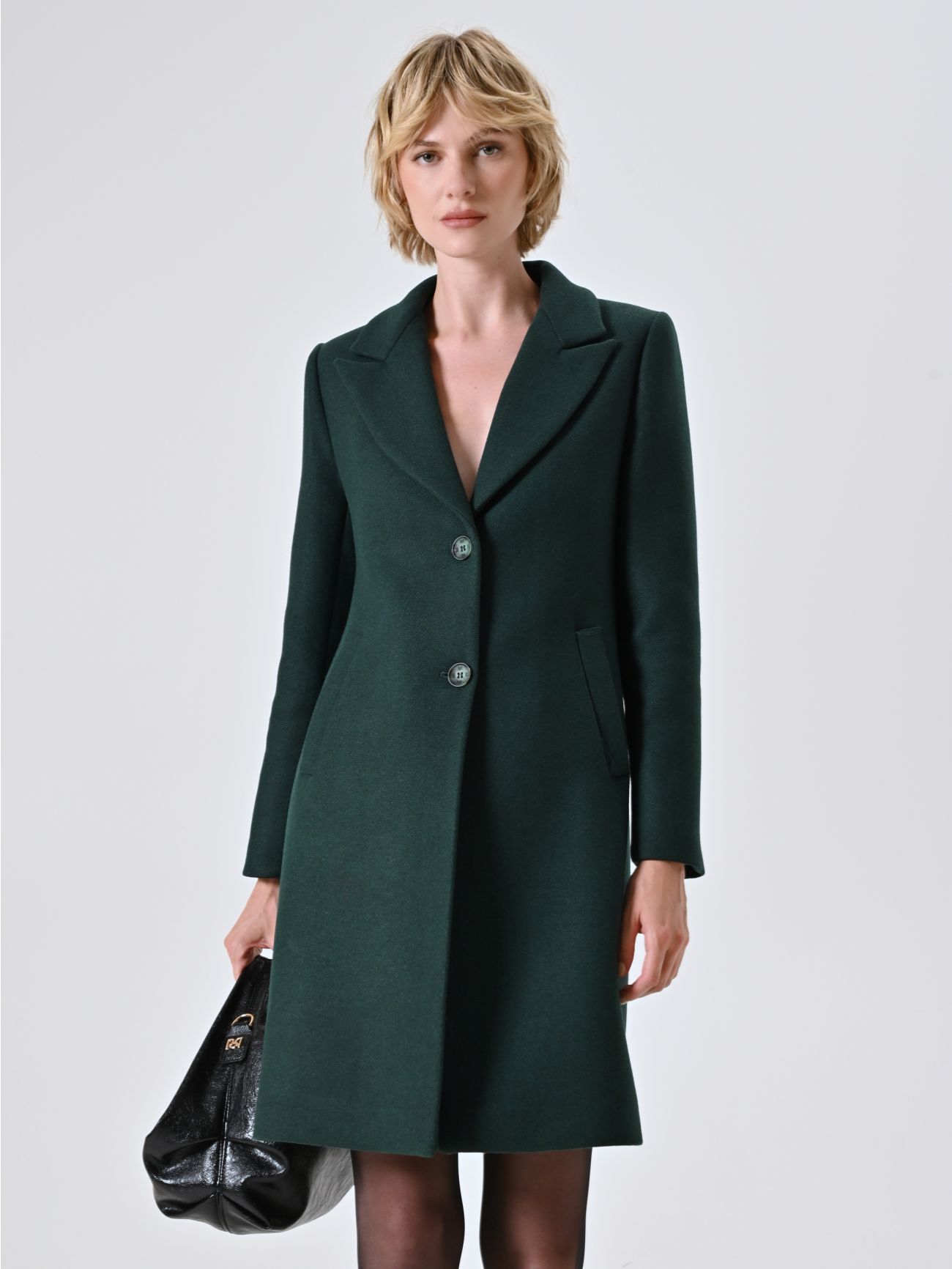 Cappotto Verde con Revers a Lancia sp_e1