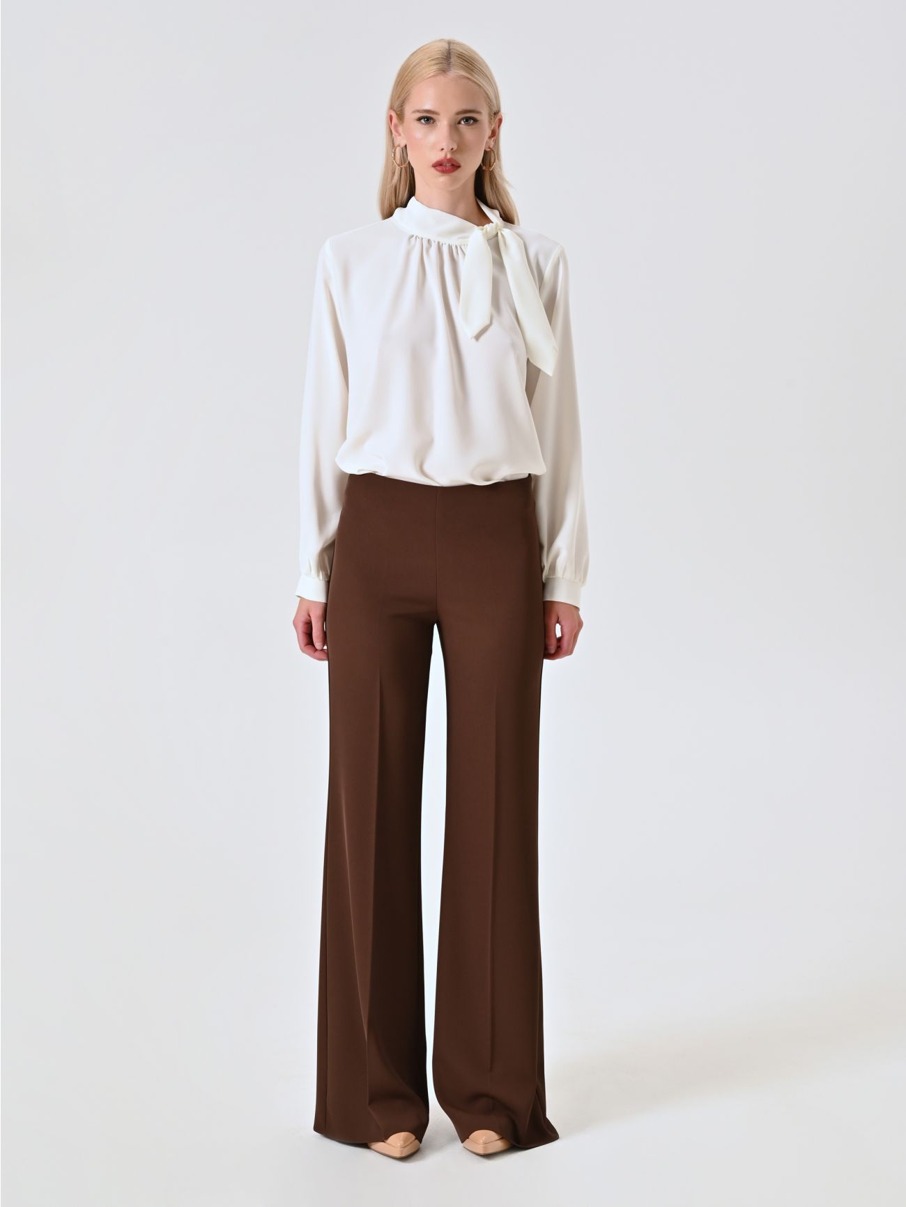 Chocolate Wide Trousers det_1
