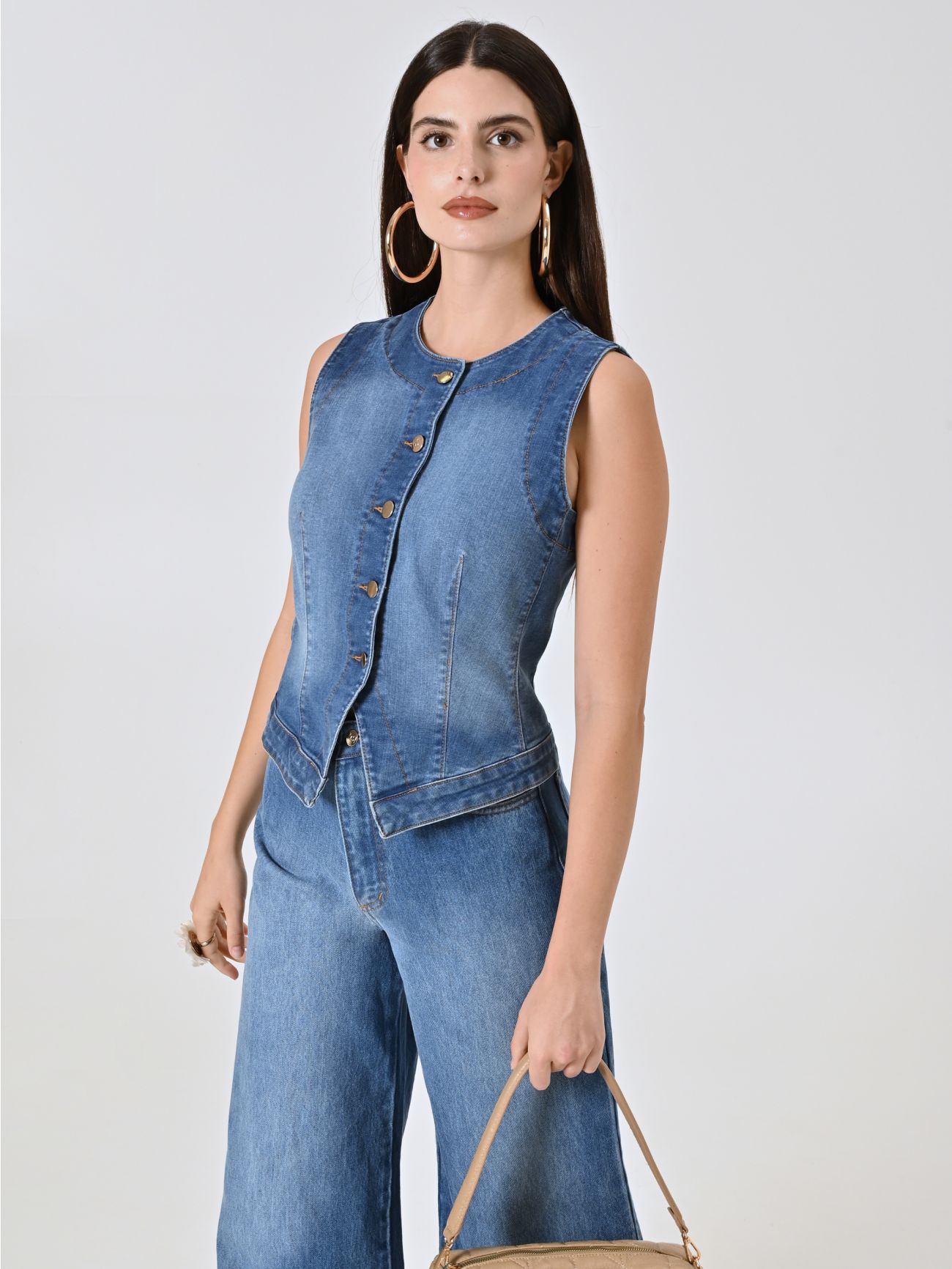 Gilet en denim  Rinascimento