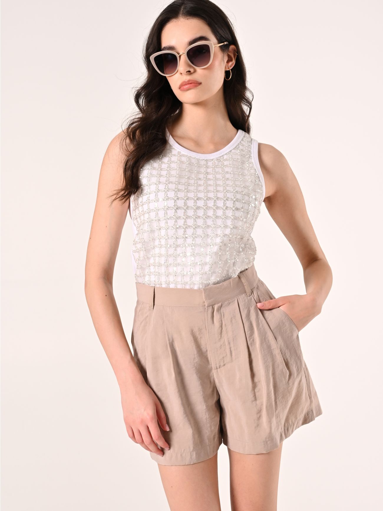 Tanktop mit Tüll, Perlen und Pailletten sp_e1