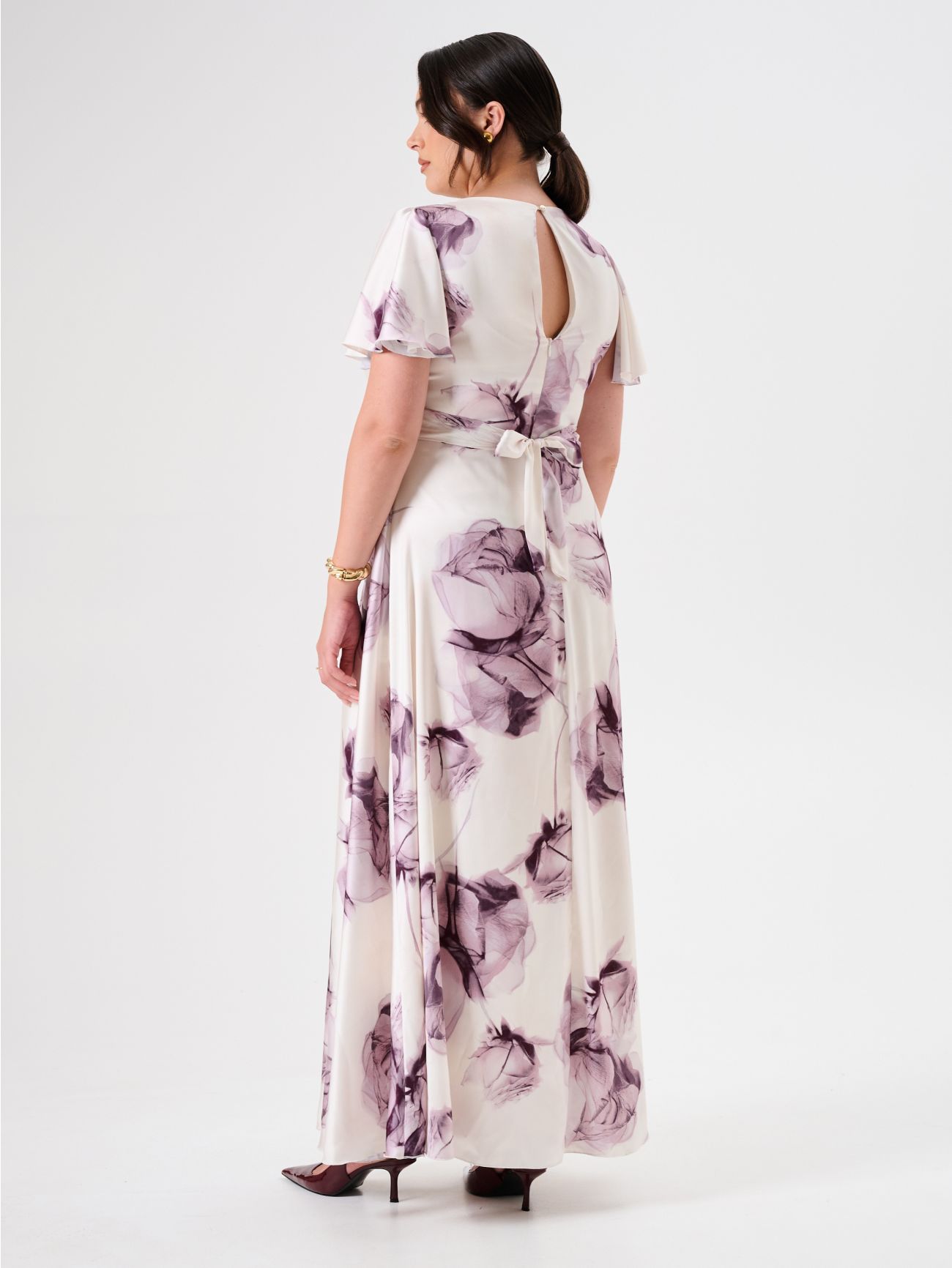 Vestido curvy con estampado floral det_3