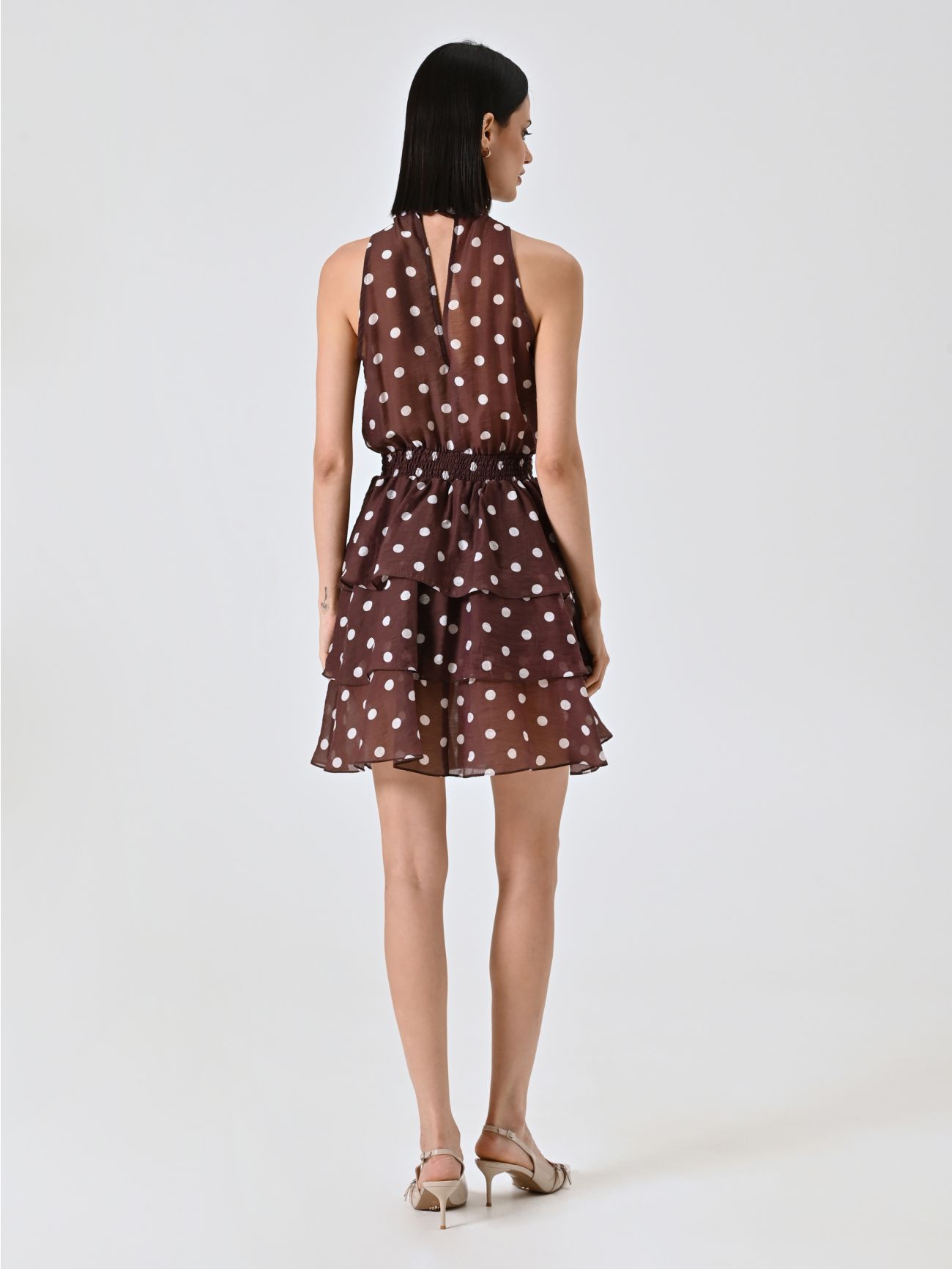 Kleid aus Musselin mit Punkten det_3