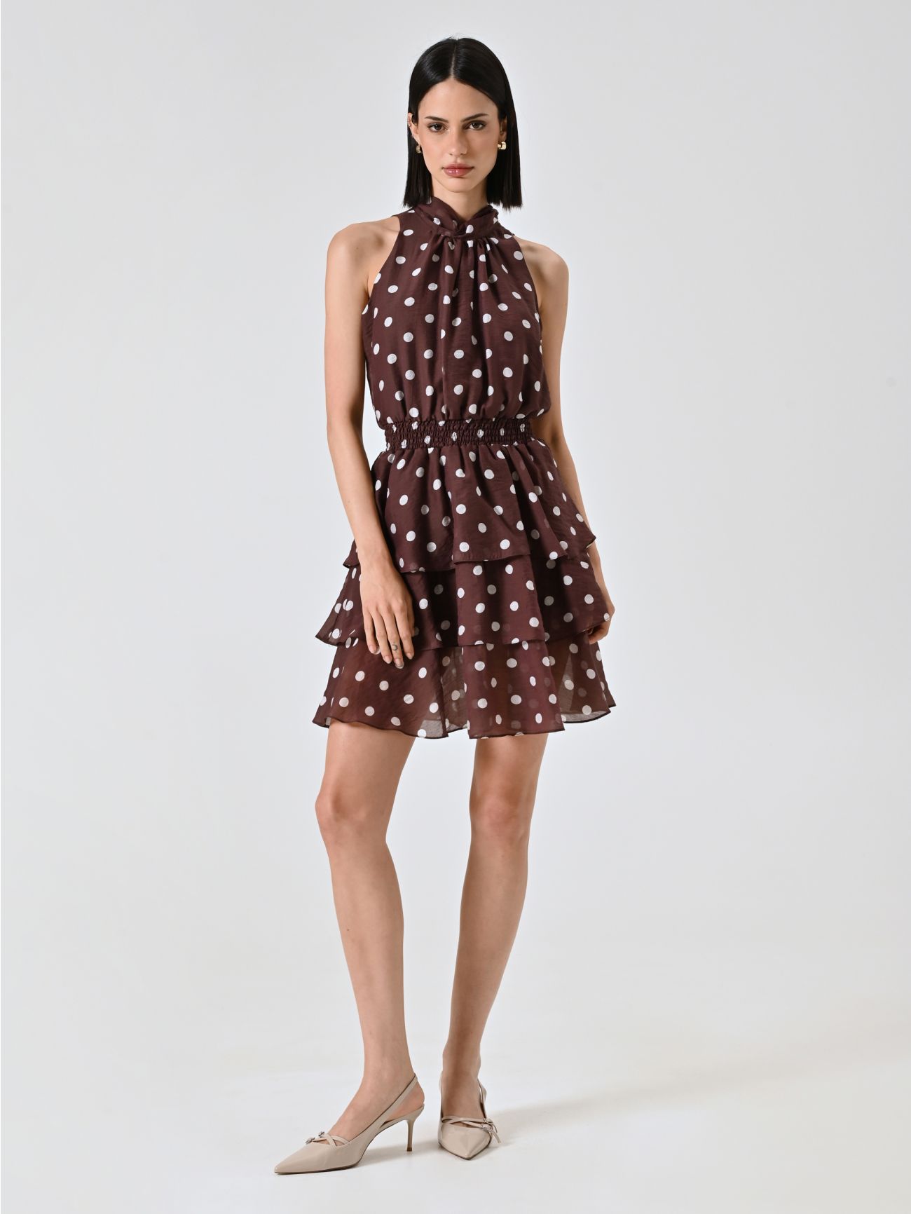 Kleid aus Musselin mit Punkten in_i7