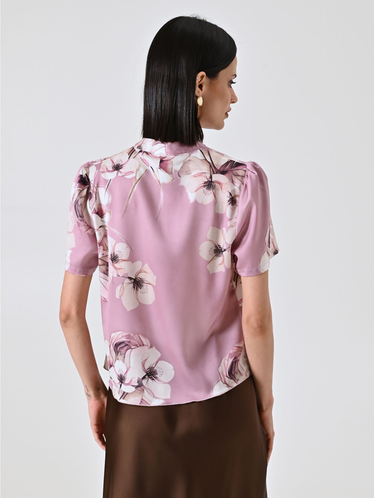Blouse imprimé fleuri rose mauve det_3