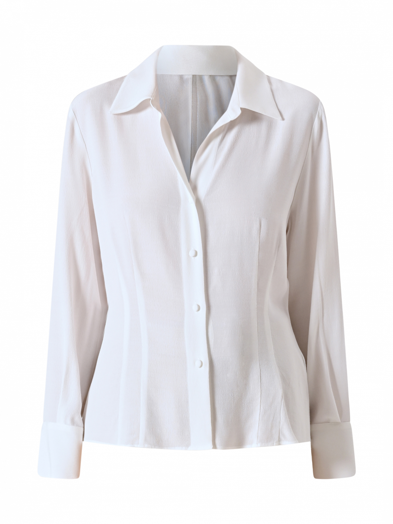 Chemise blanche en crêpe de viscose det_4