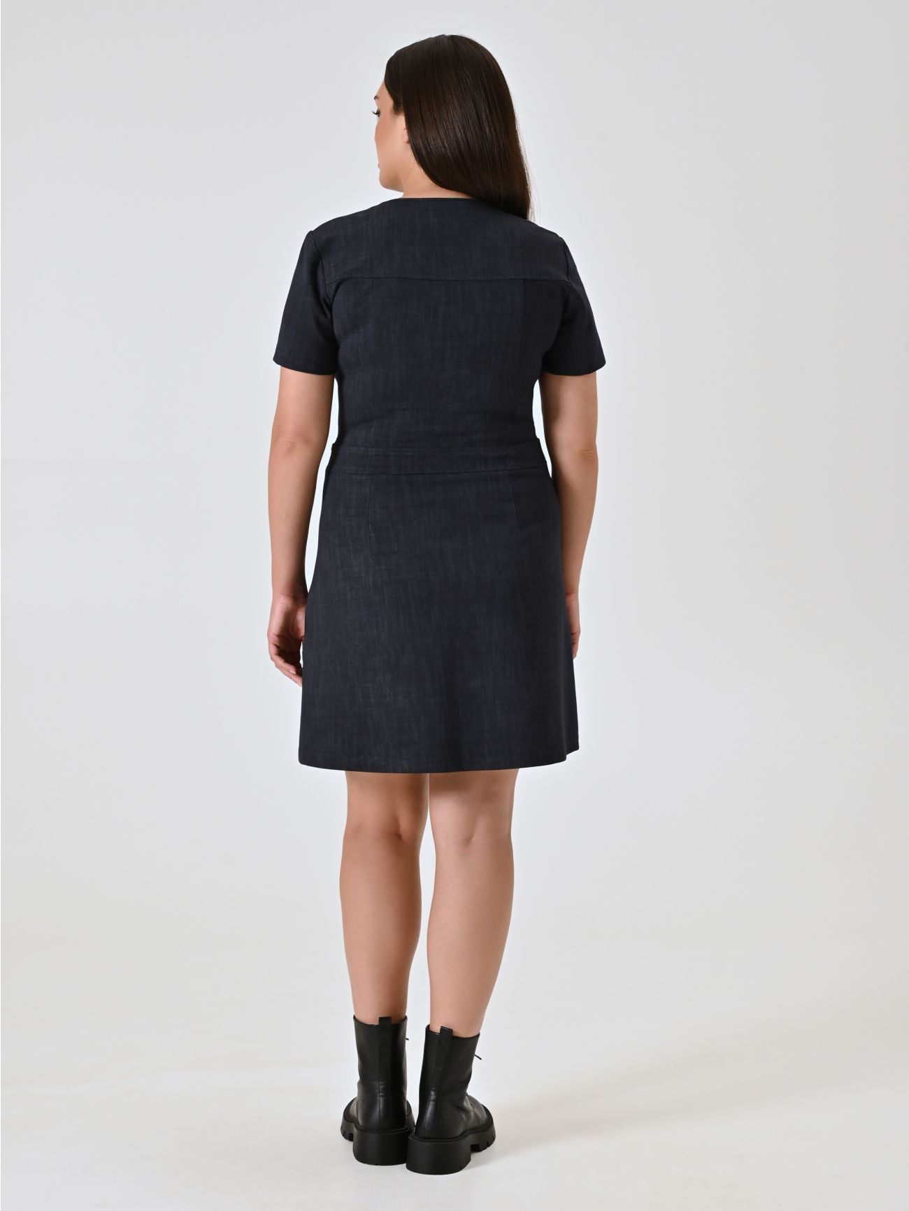 Tubino Punto Milano Fammato Curvy effetto Denim det_3