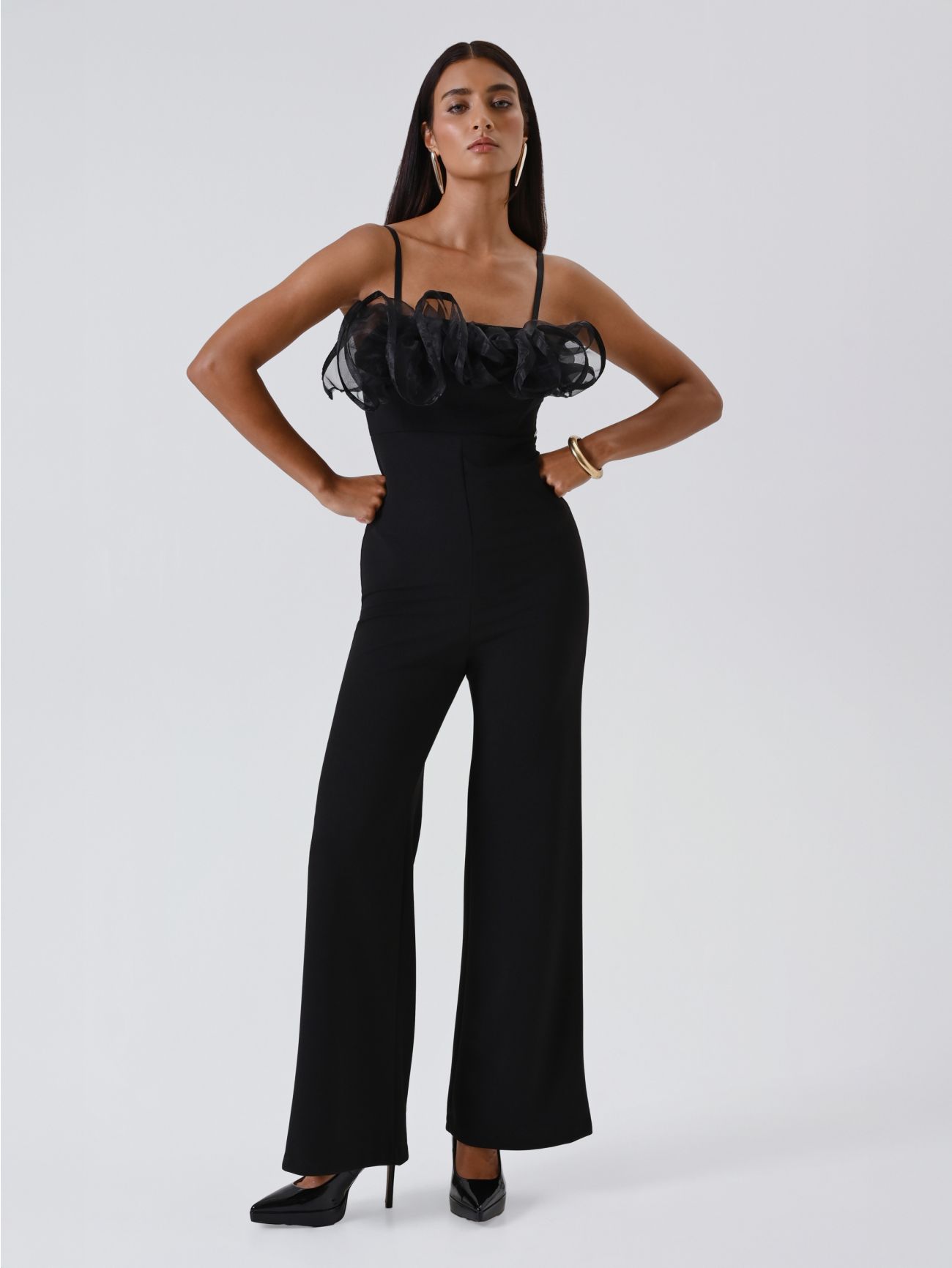 Tuta con Rouches in Organza in_i7