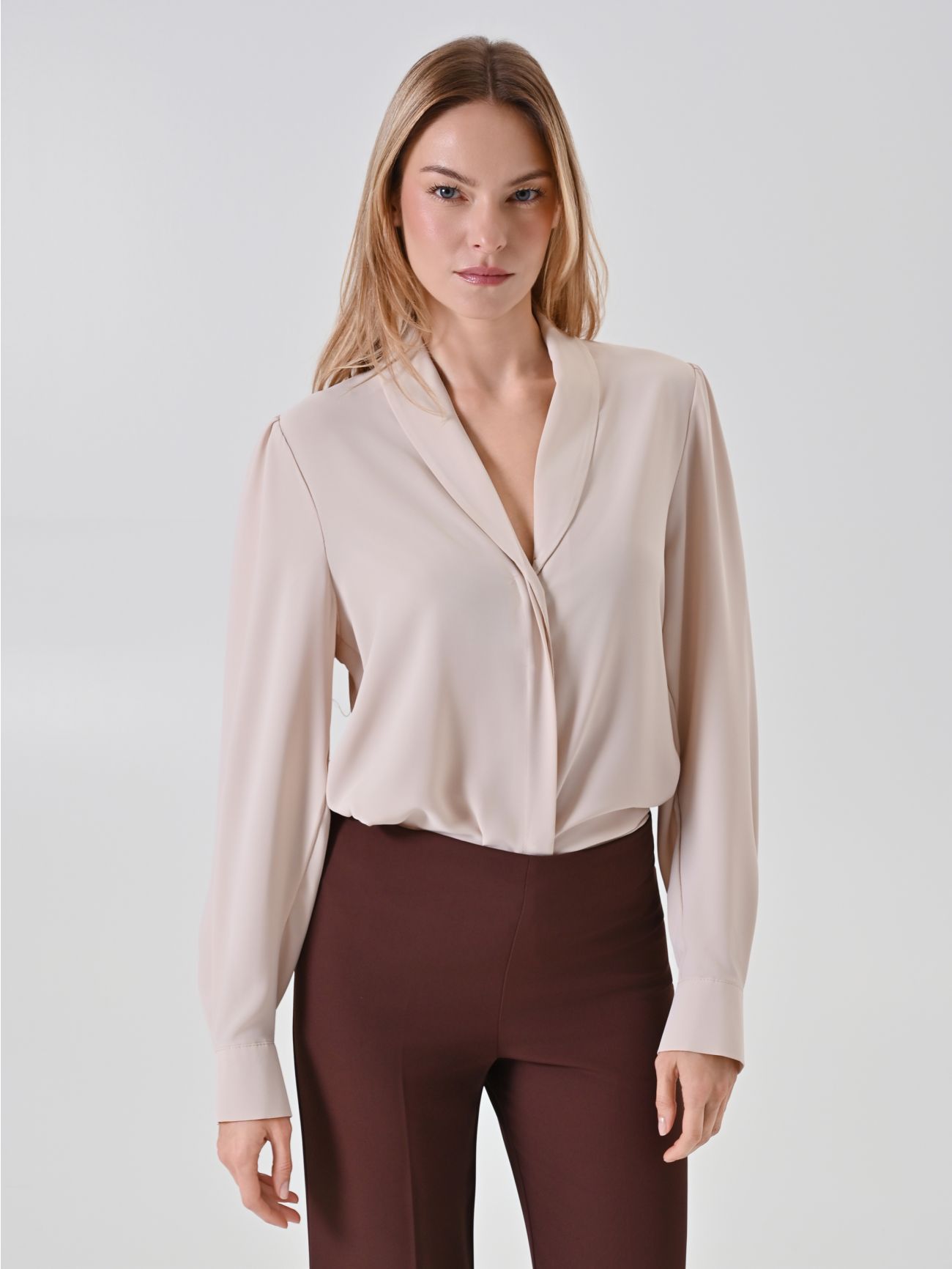 Chemisier fluide beige in_i7