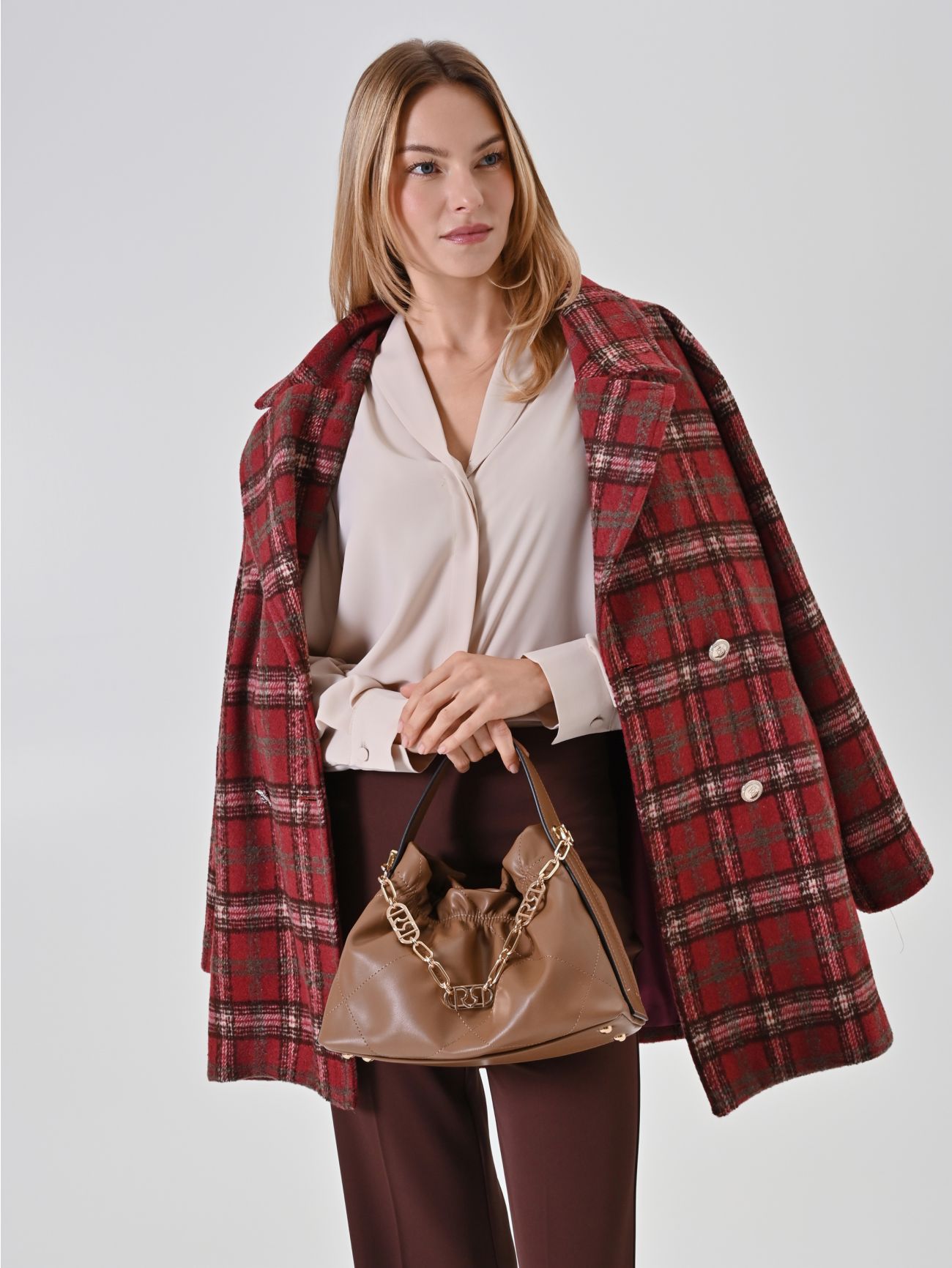 Camicia fluida beige   Rinascimento