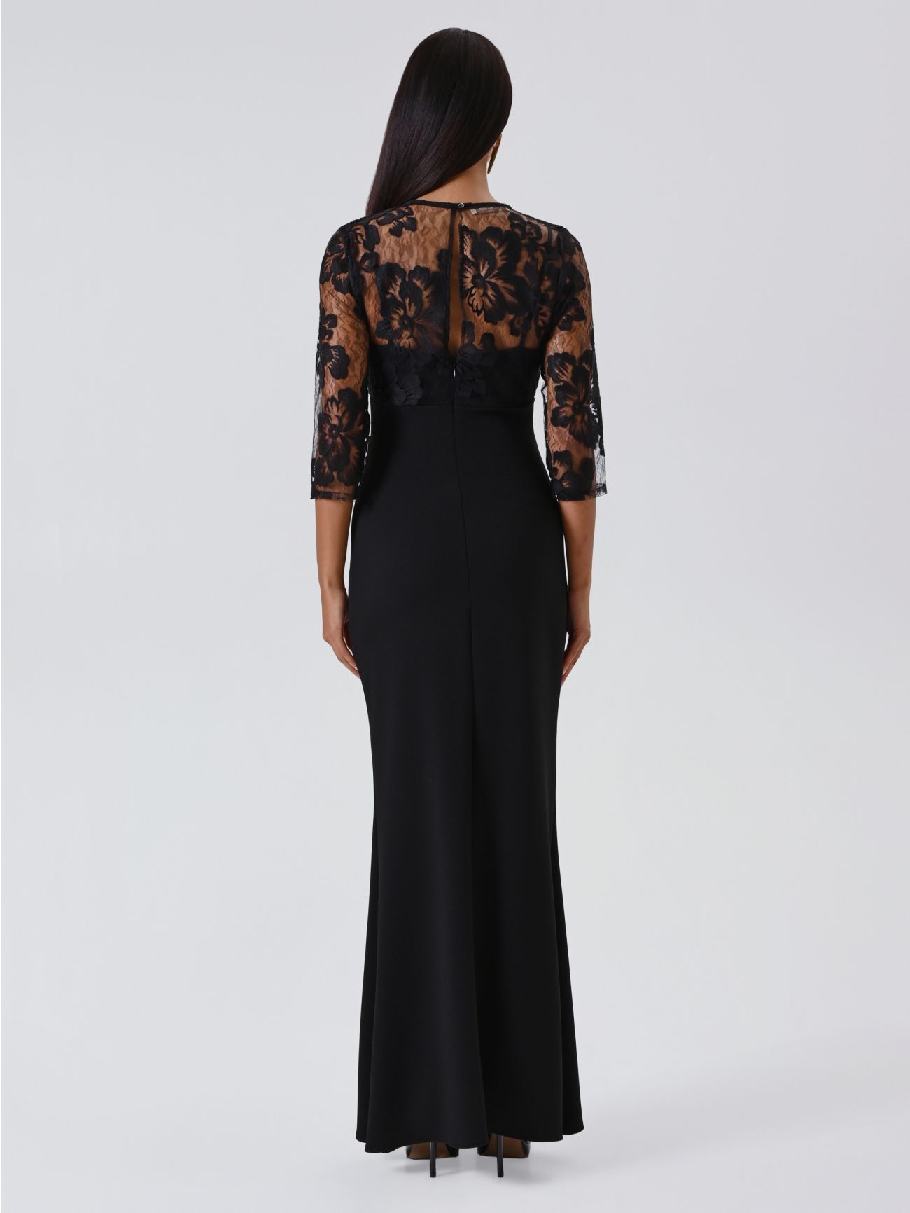 Abito con Blusa in Pizzo Rebrodé det_3