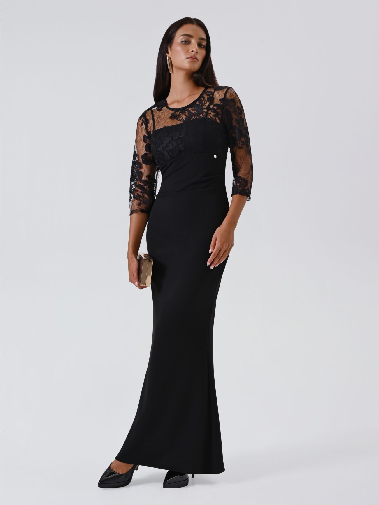 Abito con Blusa in Pizzo Rebrodé sp_e1