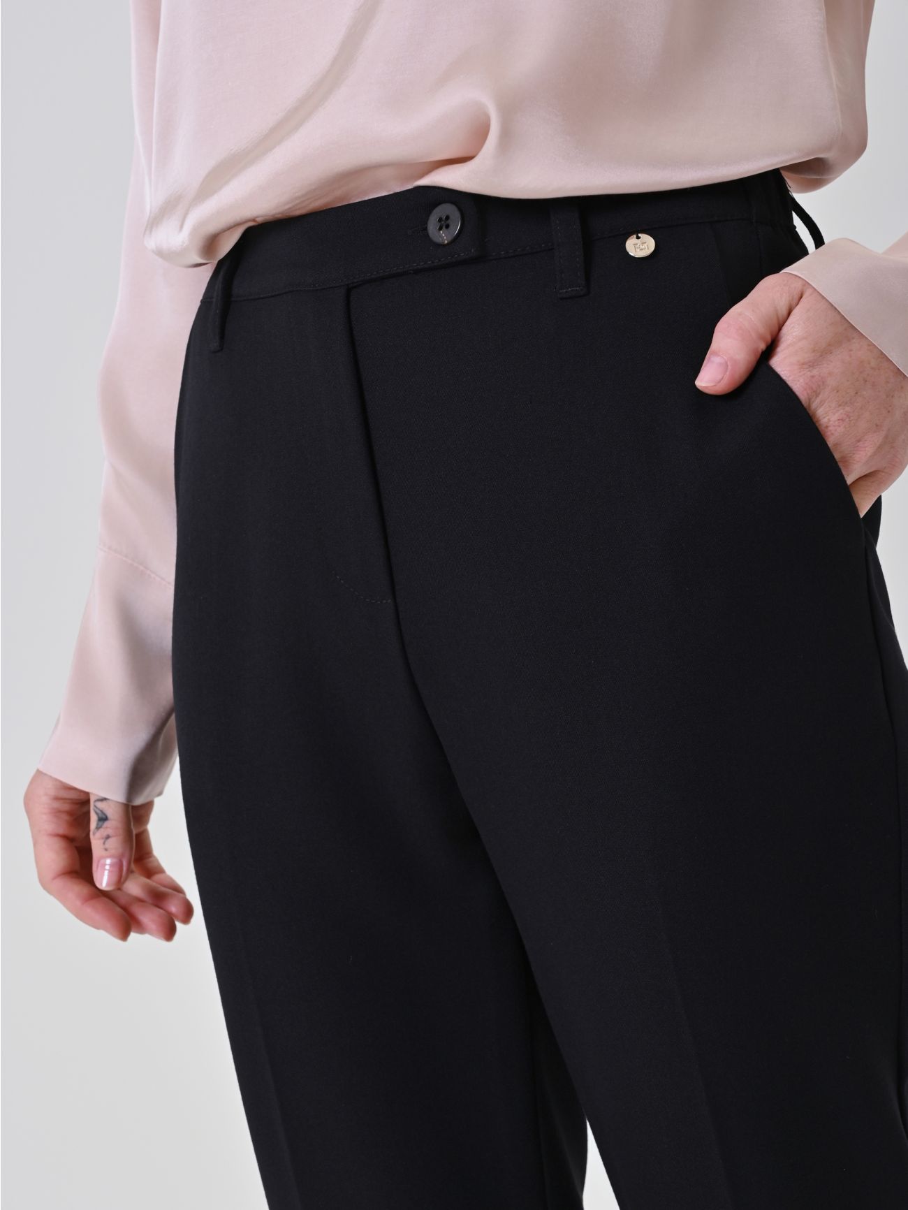  Pantalon noir en polyviscose in_i5