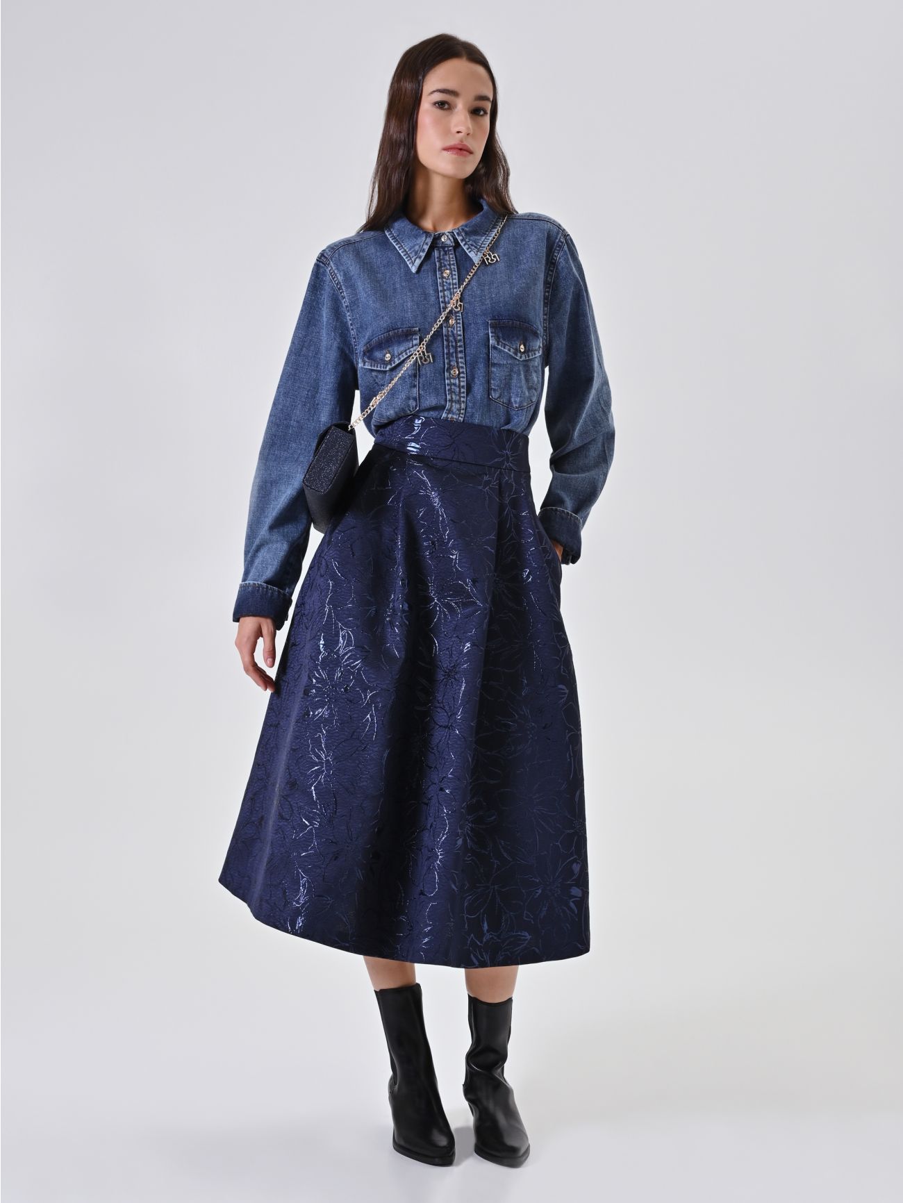 Full Skirt in Jacquard  Rinascimento