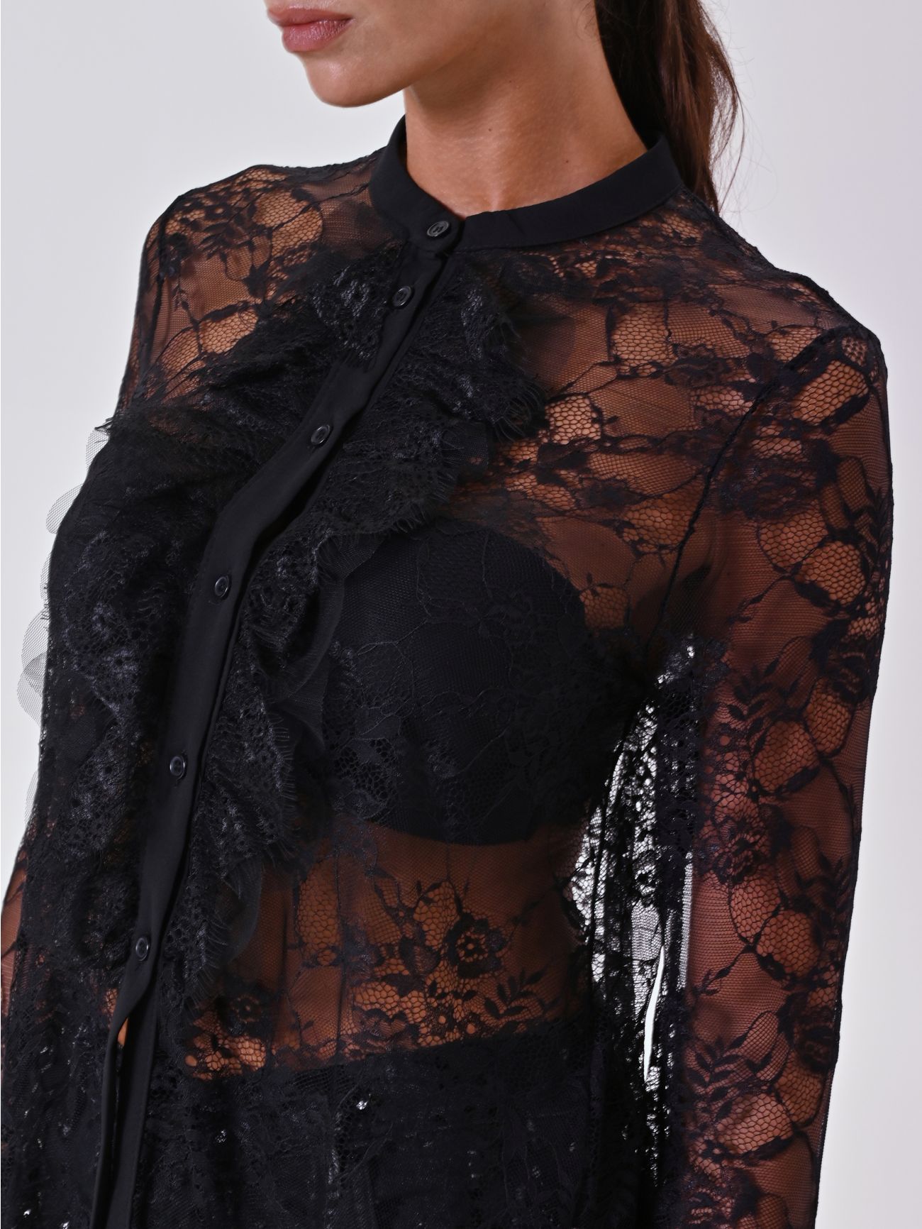 Spitzenbluse in Schwarz in_i5