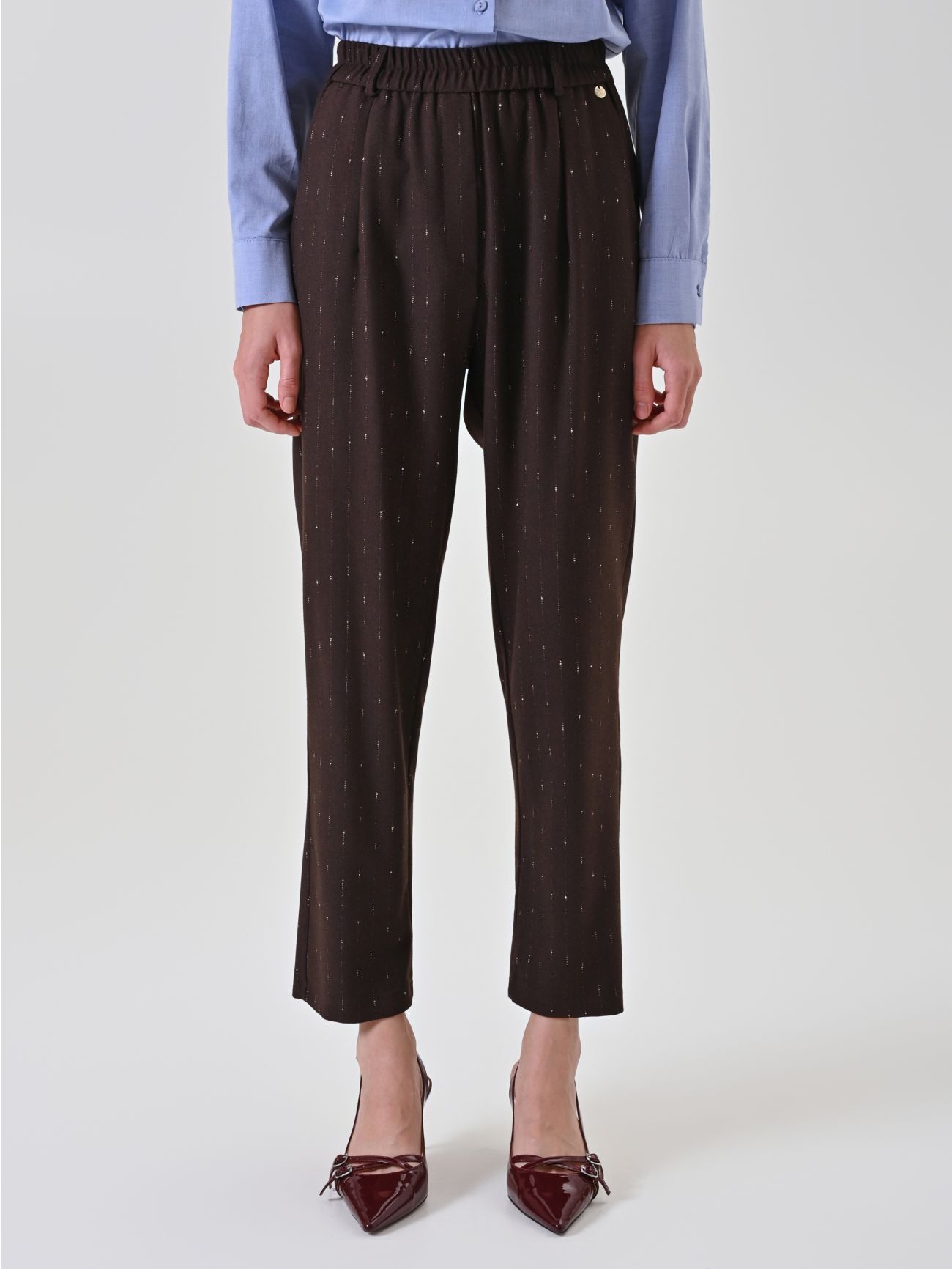 Chocolate Pinstripe Trousers det_2
