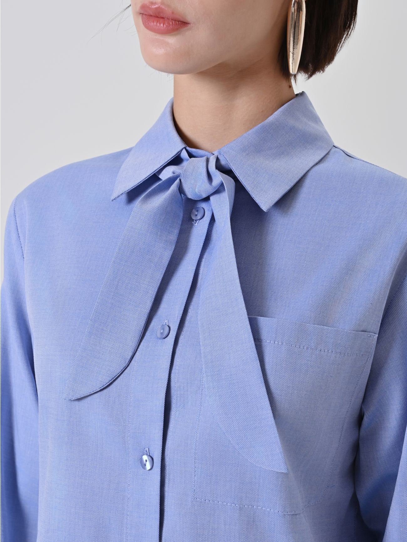 Light Blue Shirt with Bow-Tie in_i5