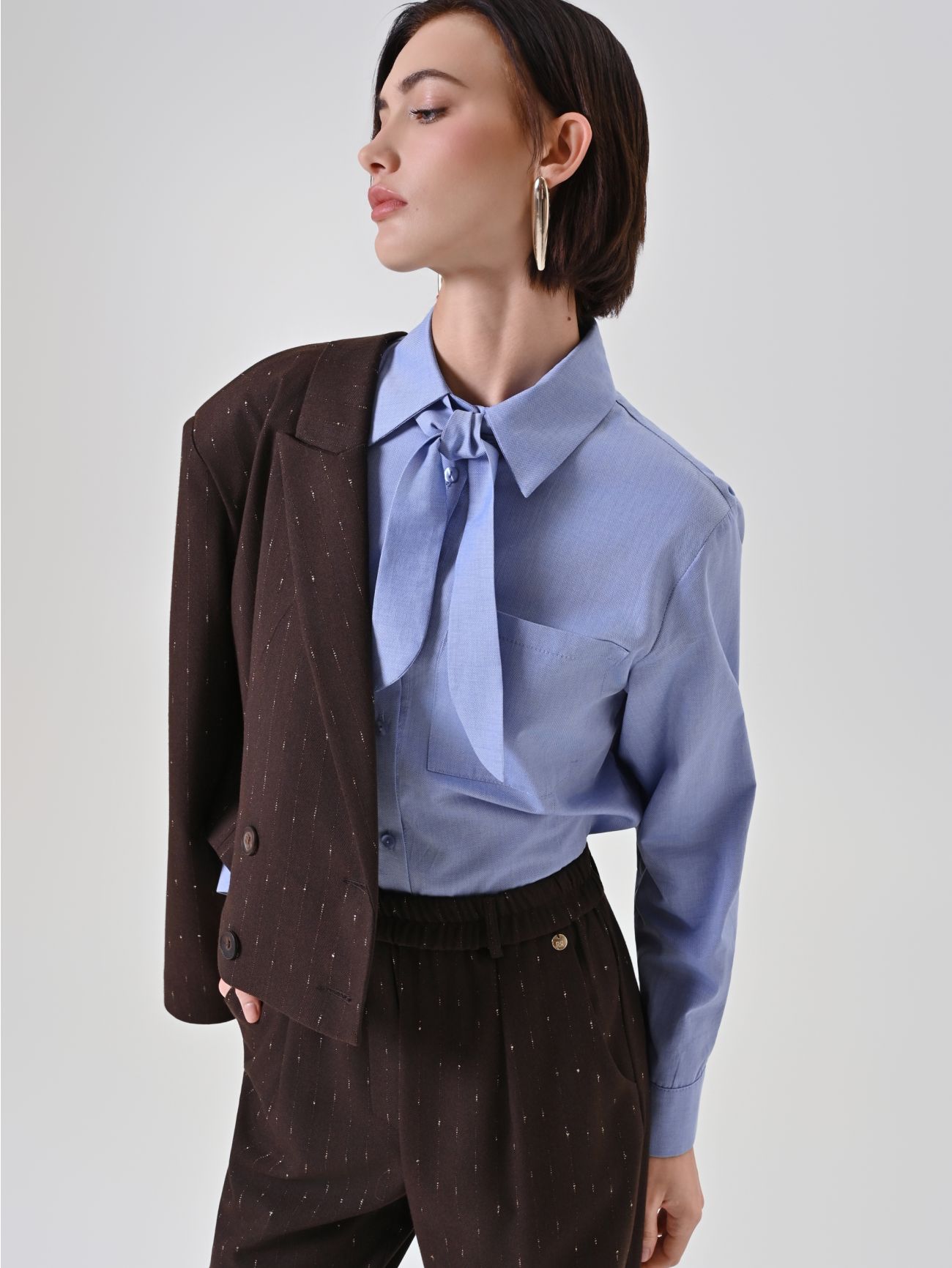 Light Blue Shirt with Bow-Tie  Rinascimento