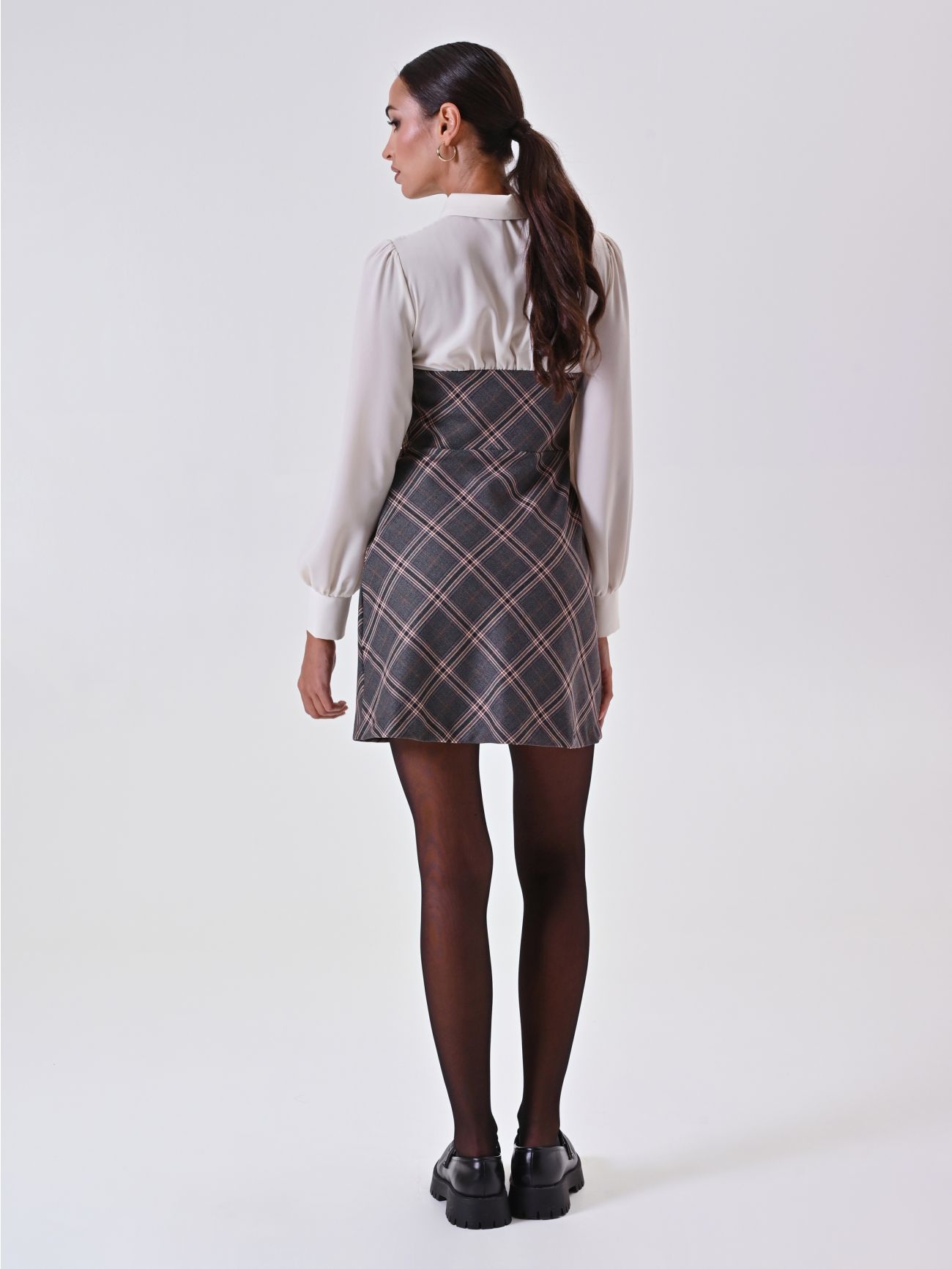 Check Sheath Dress det_3