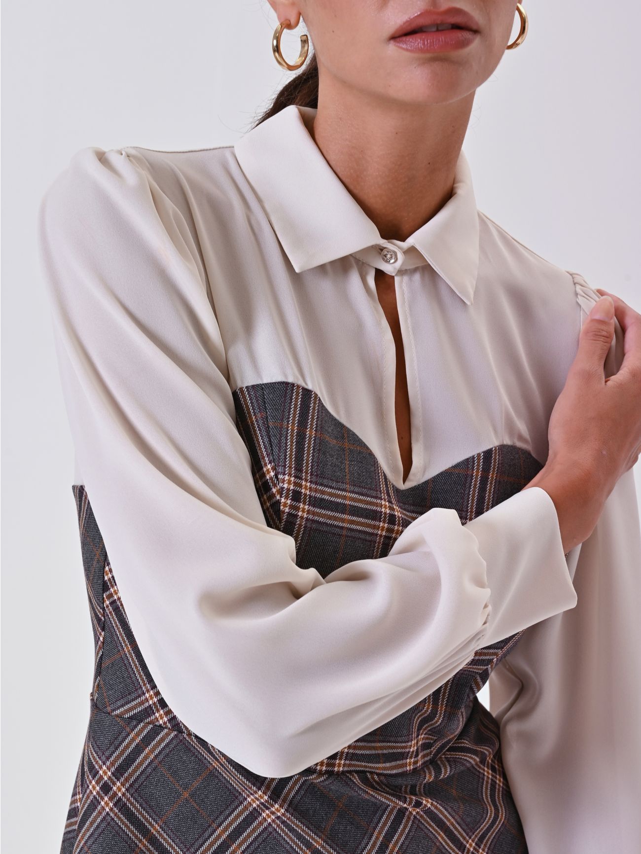 Check Sheath Dress in_i5