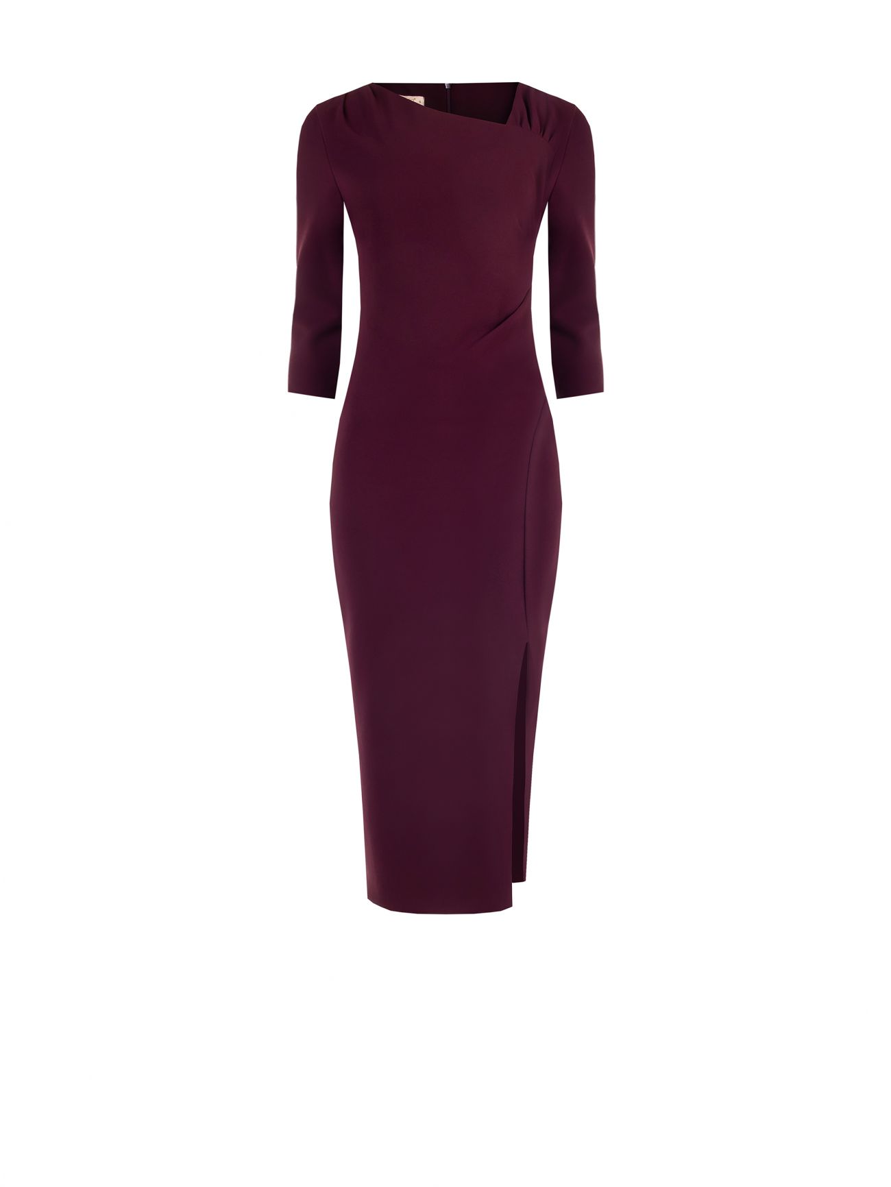 Bordeaux Midi Sheath Dress det_4