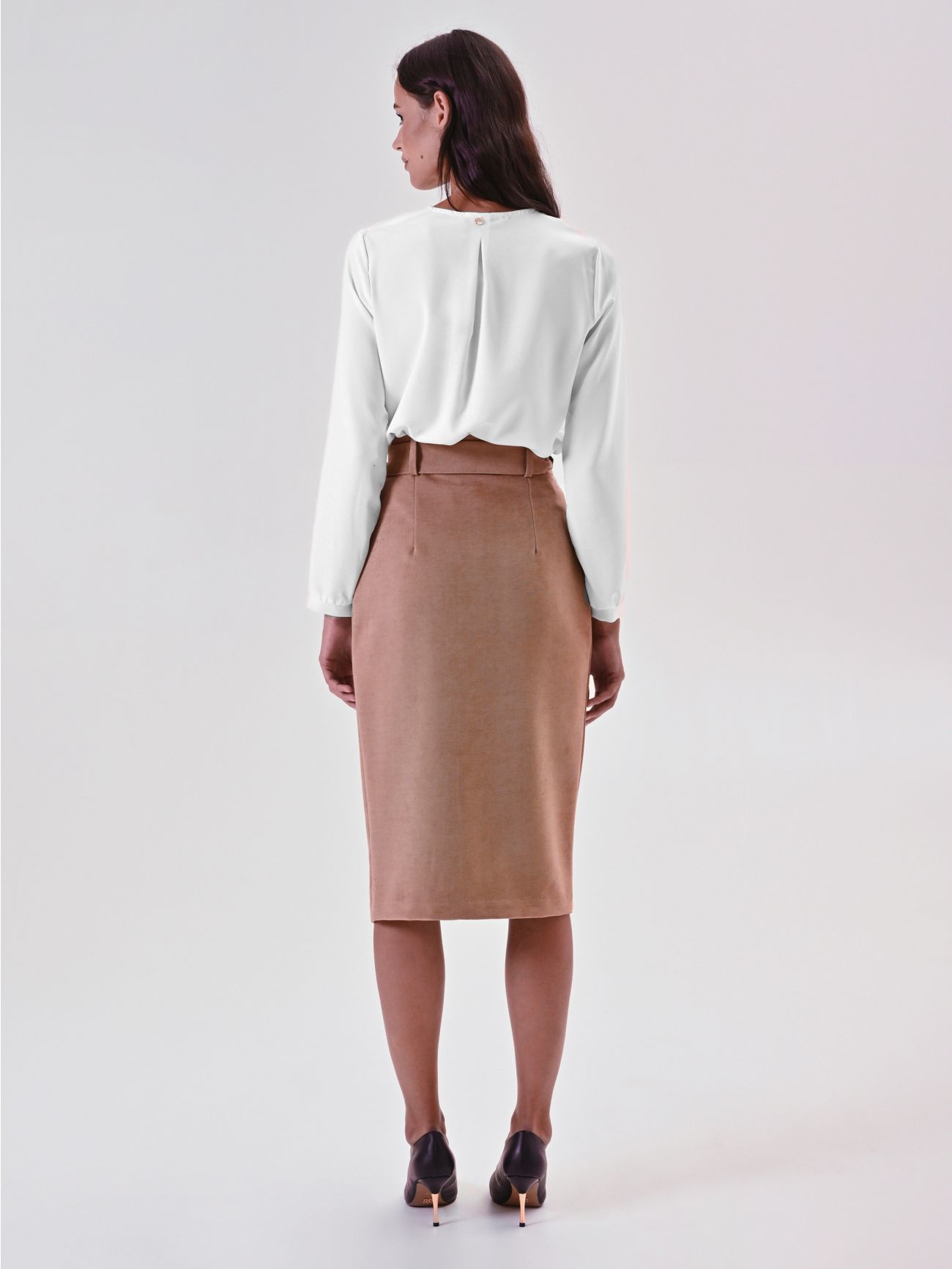 Suede Wrap Skirt det_3