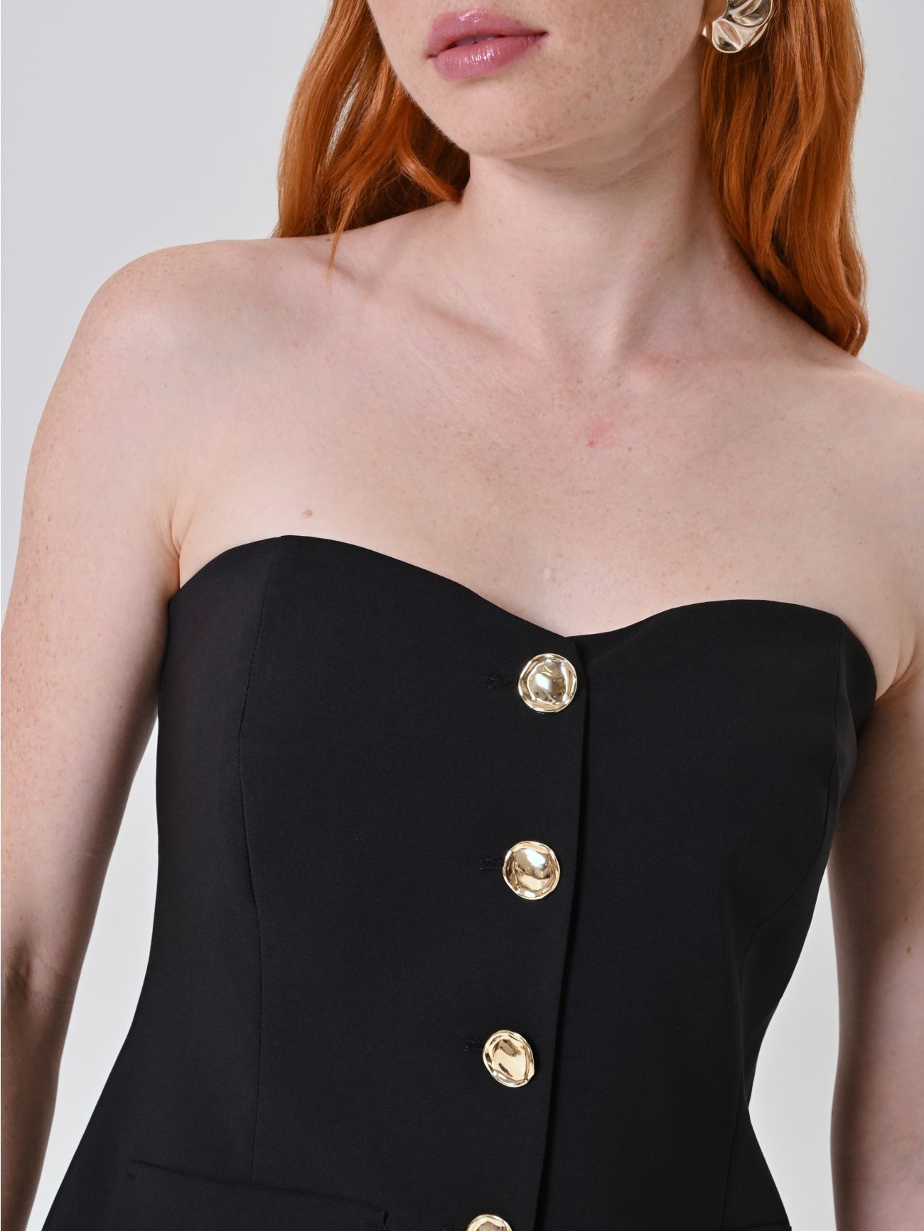Schwarzes Bustier-Top in_i5