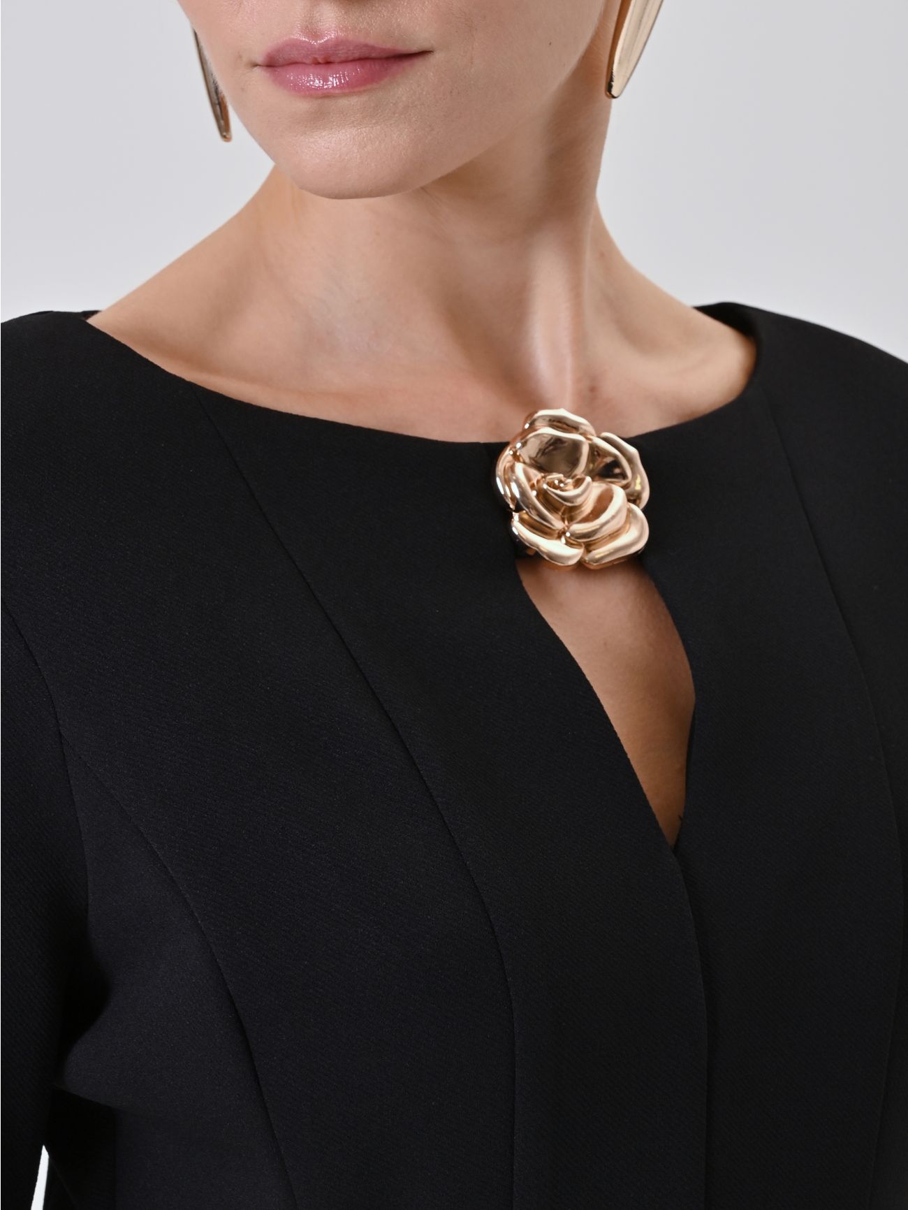 Black Flared Dress in_i5