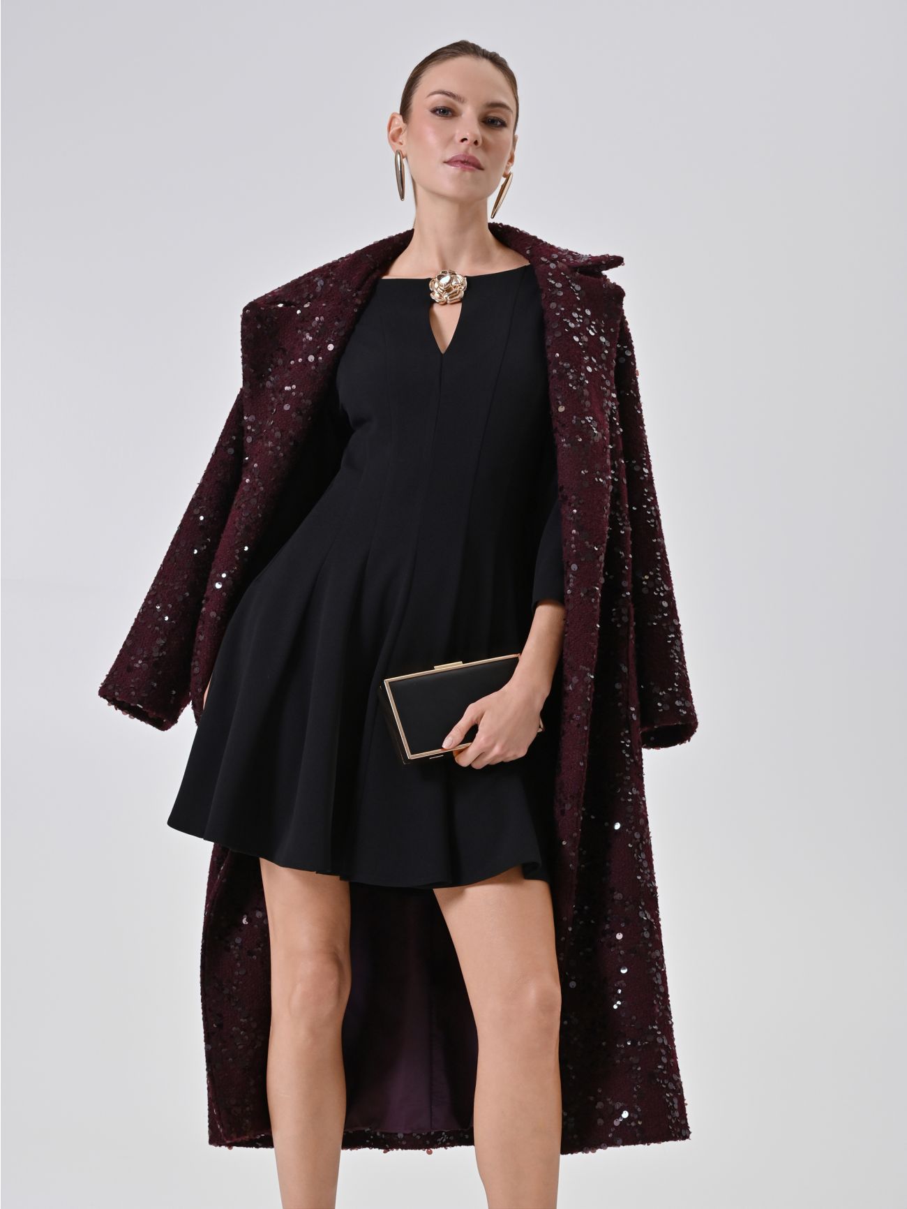 Black Flared Dress  Rinascimento