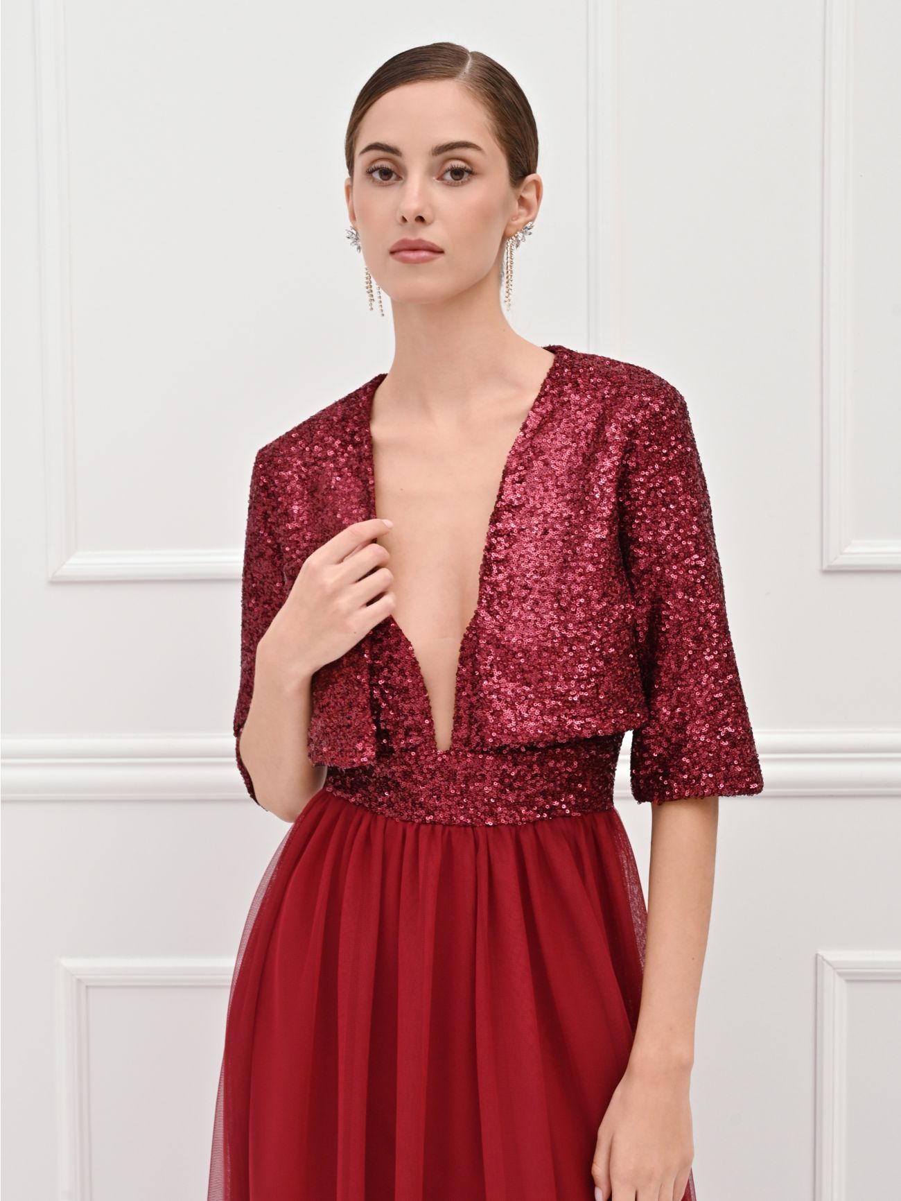 Bolero de lentejuelas burdeos in_i7