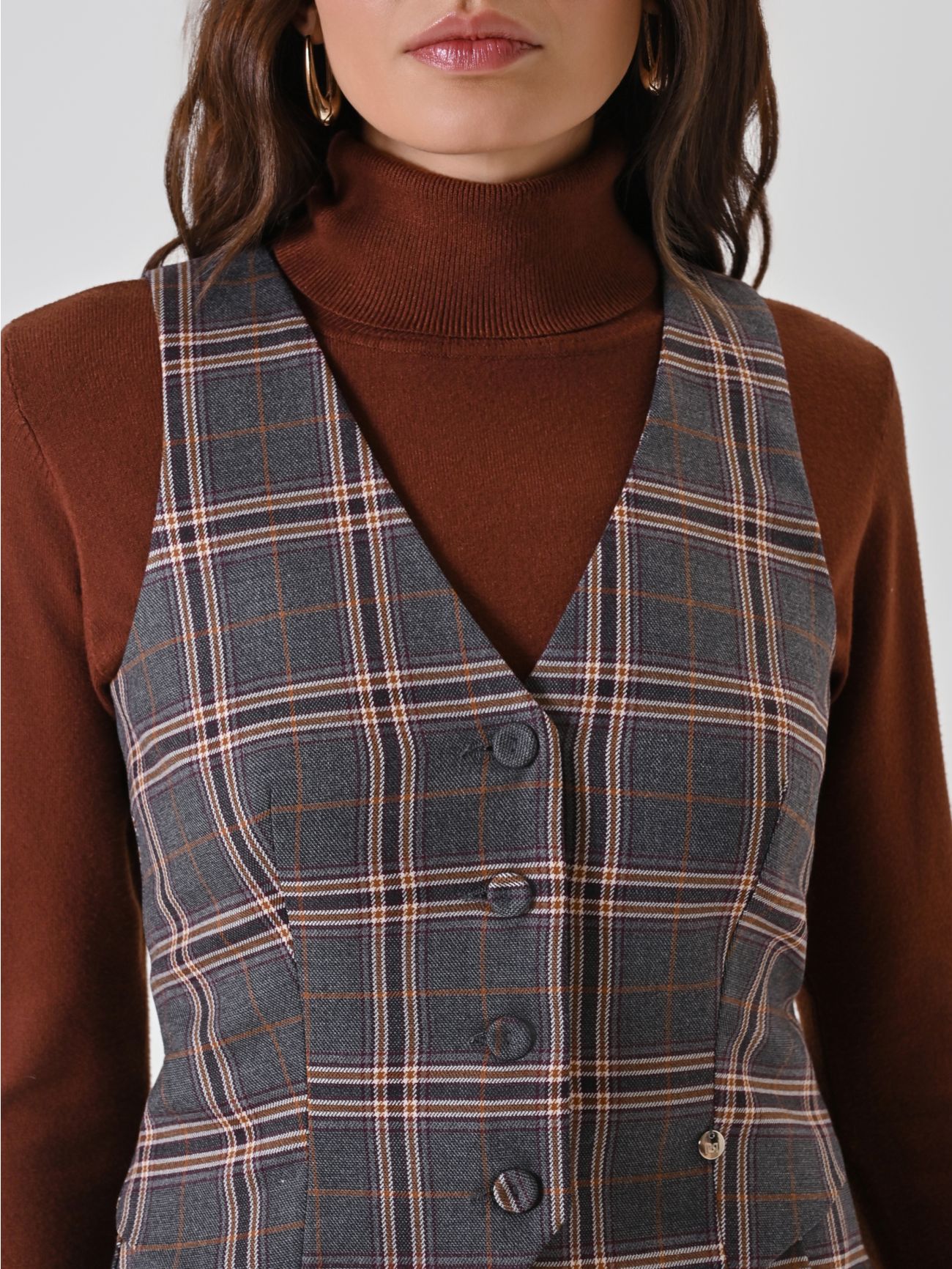 Checkered Vest 5 Rinascimento Checkered Vest in_i5